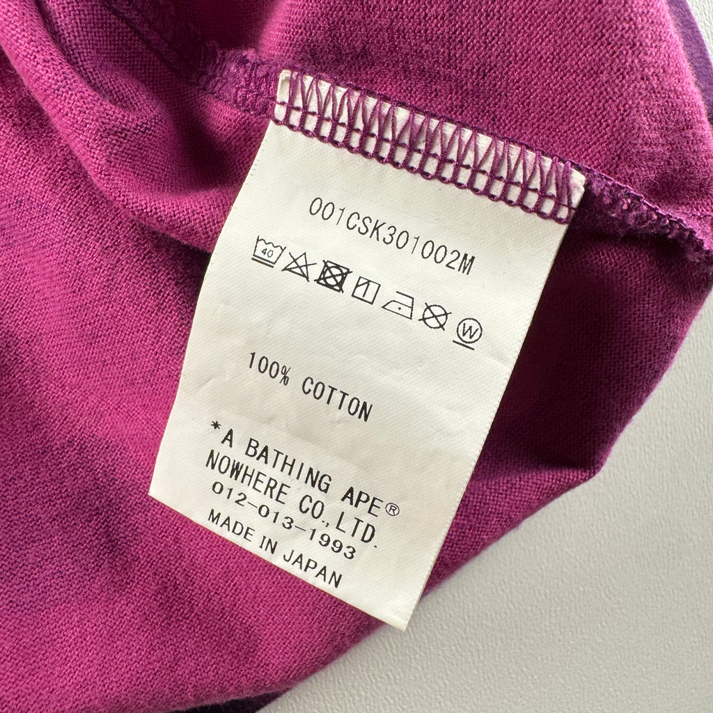 BAPE College Camo Purple Tee (L)