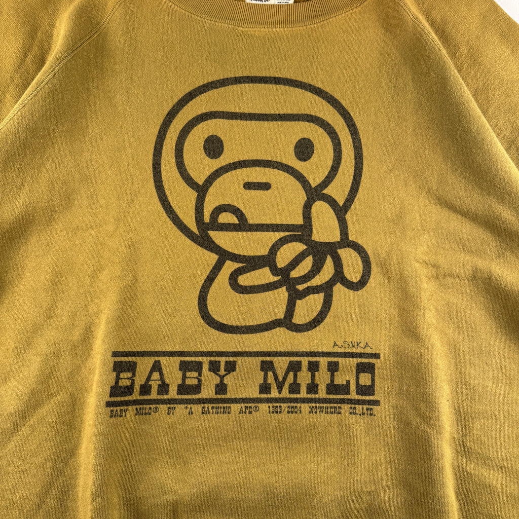 BAPE Baby Milo 2004 Green Short Sleeve Sweater (M)