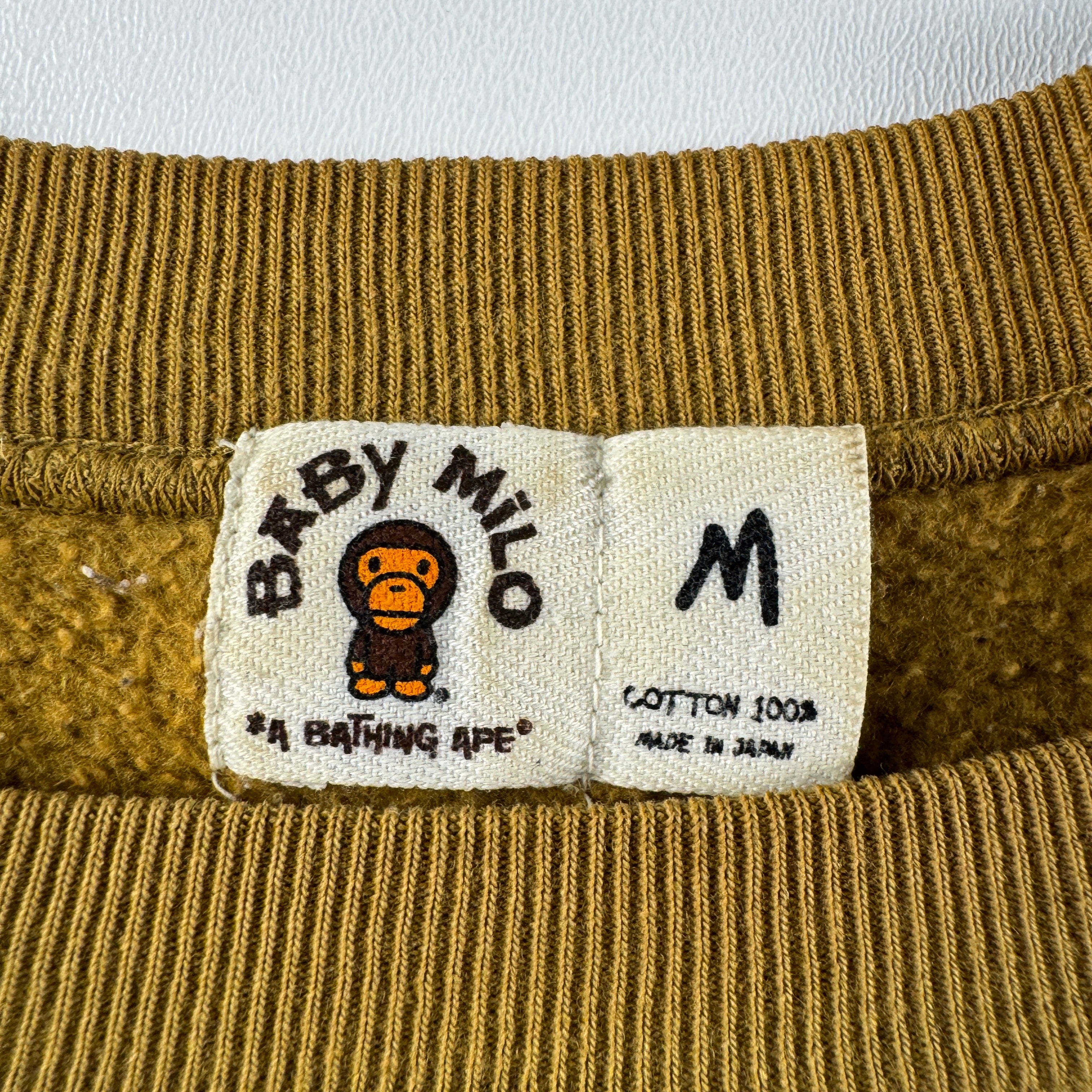 BAPE Baby Milo 2004 Green Short Sleeve Sweater (M)