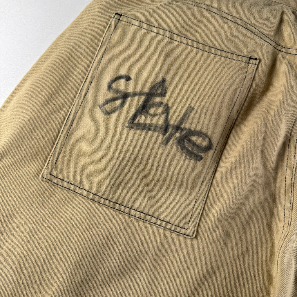 Centimeter Beige Wide Short (XL)