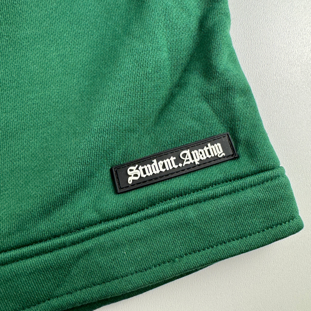 Student Apathy Sweat Half Pants Green (L)