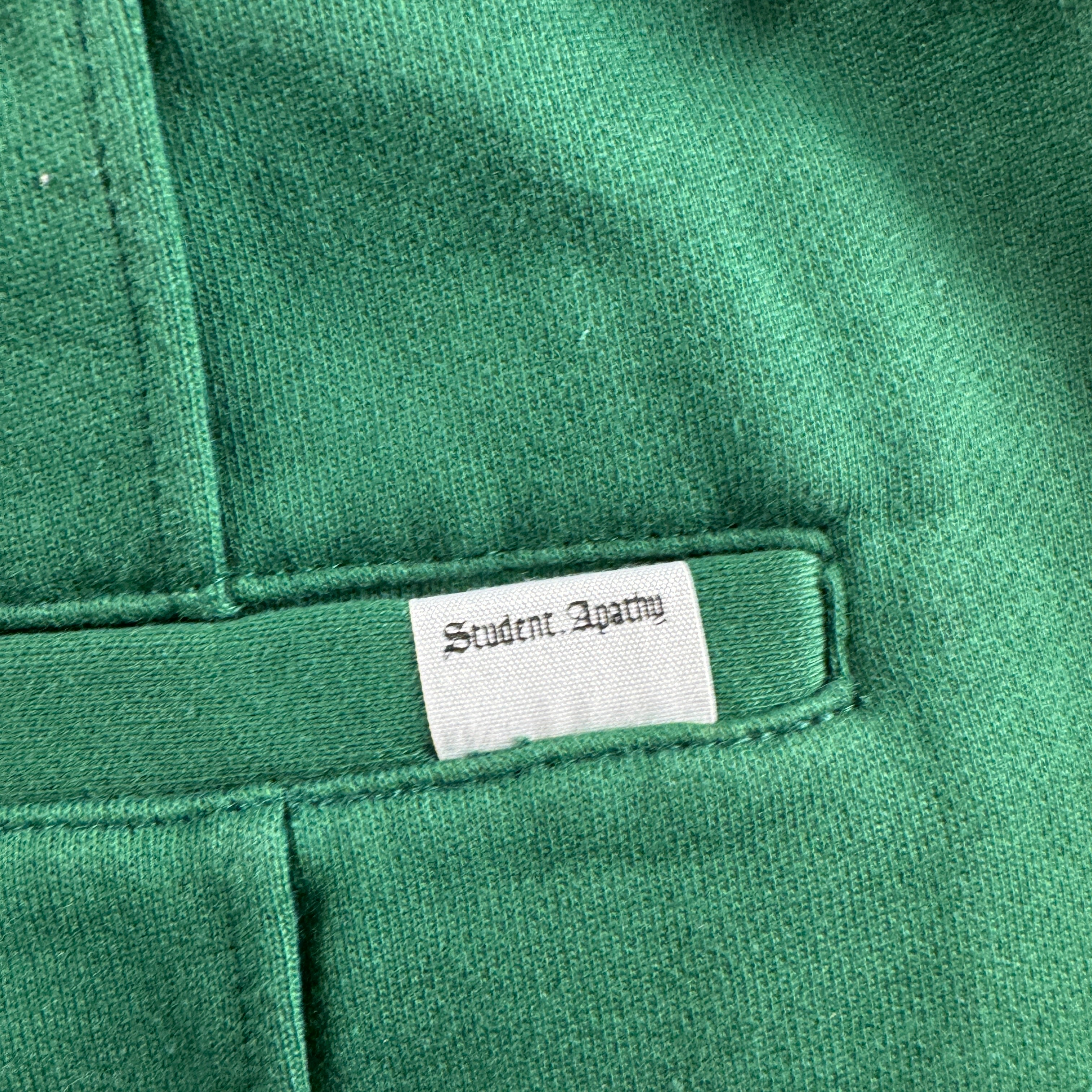 Student Apathy Sweat Half Pants Green (L)