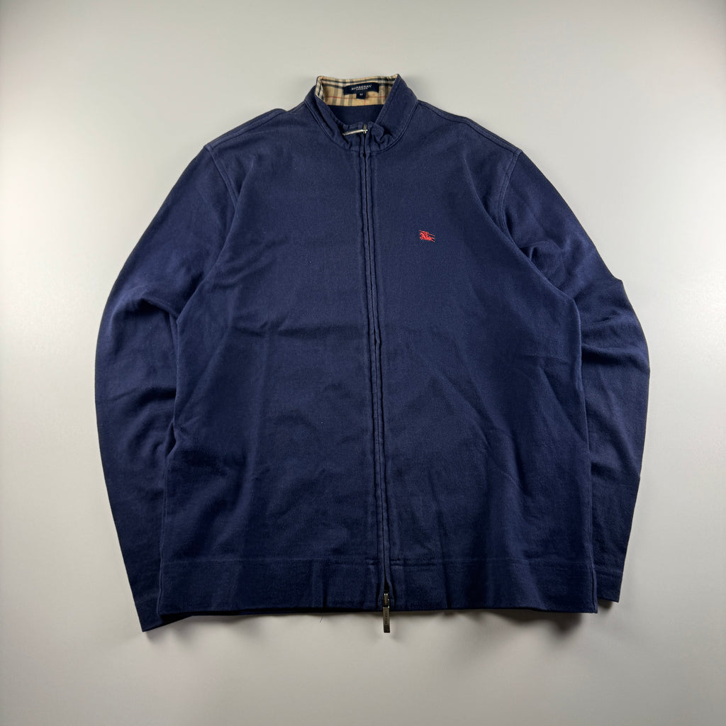 Burberry Blue Zip Up Track Sweater (M)