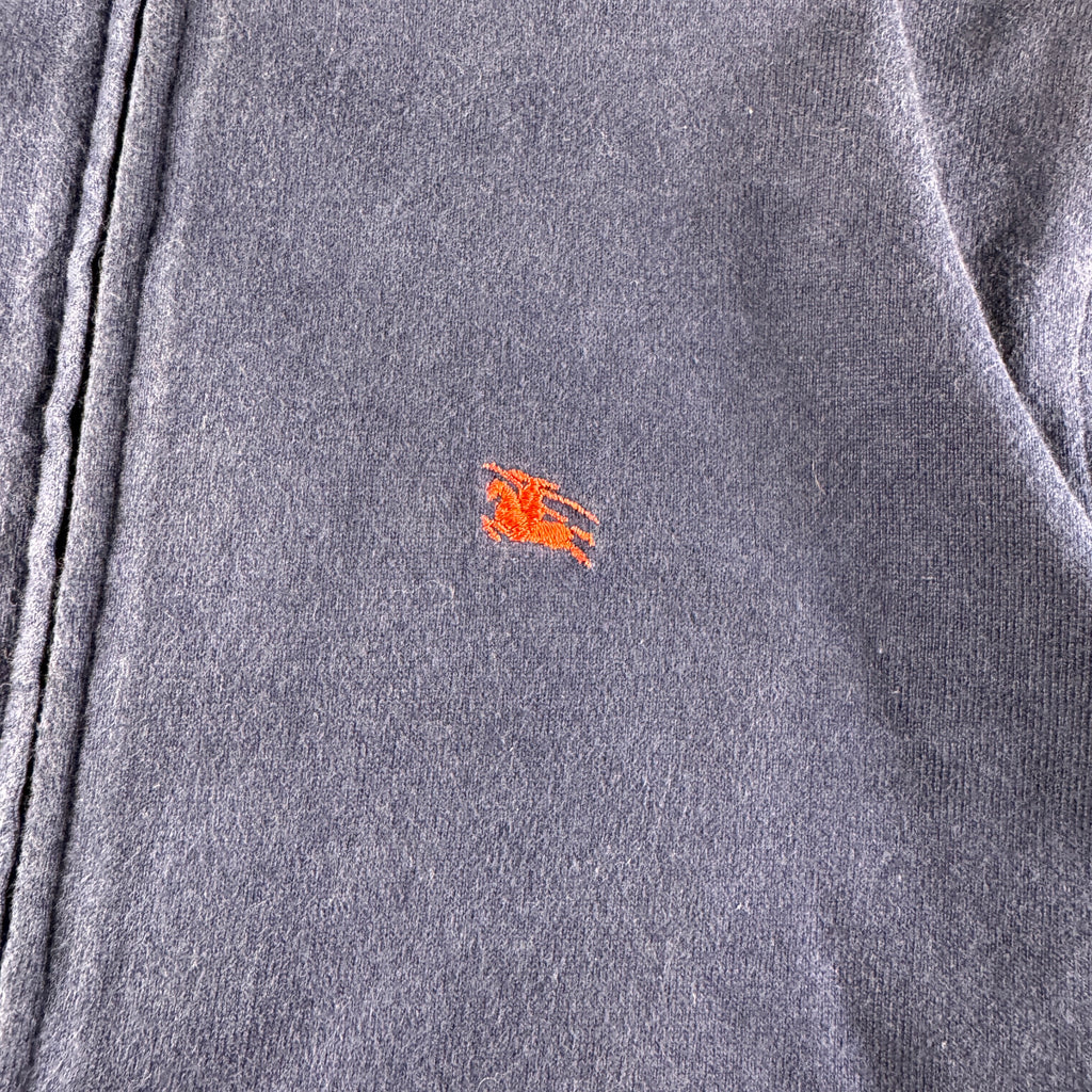 Burberry Blue Zip Up Track Sweater (M)