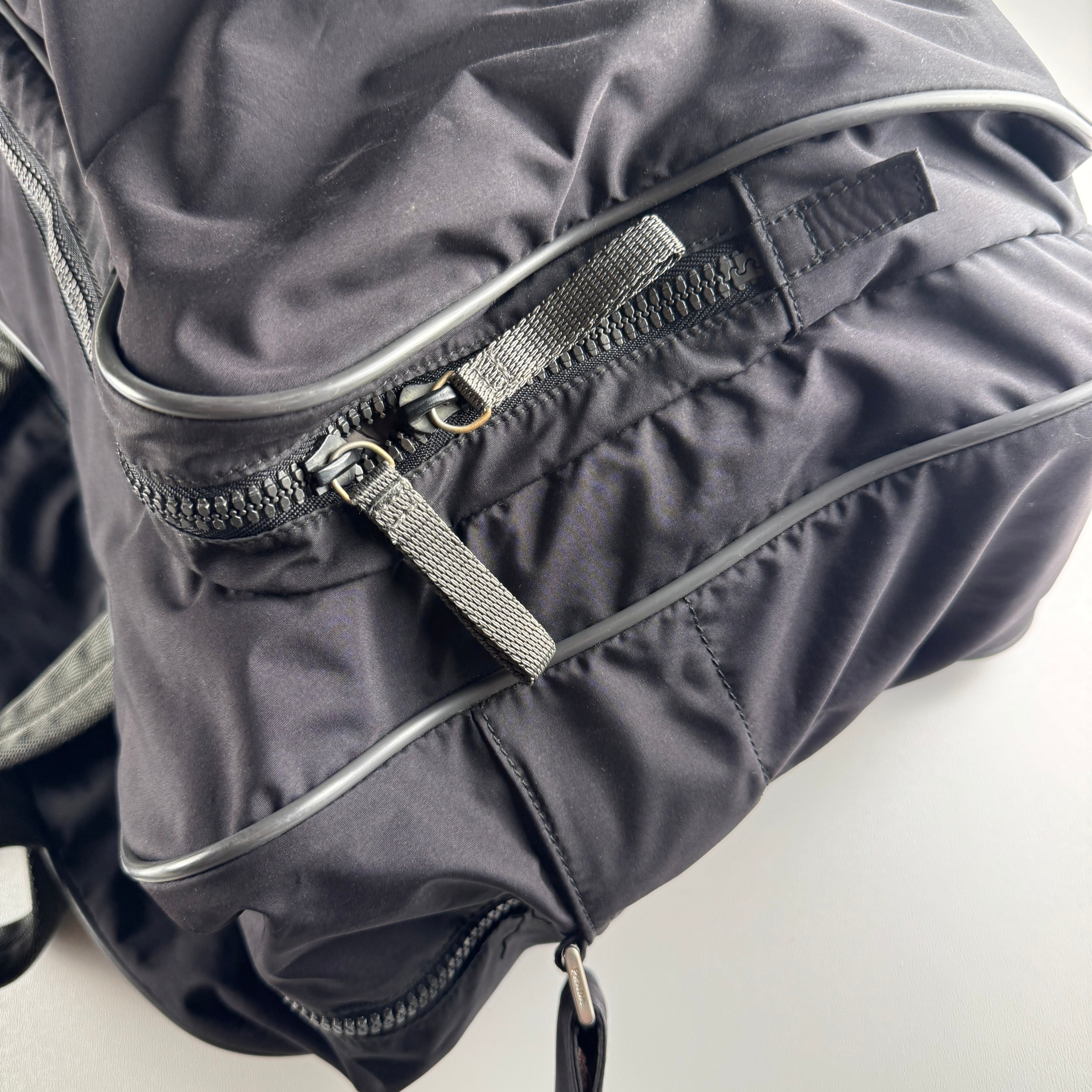 Prada Sport Nylon Black Boston Messenger Bag