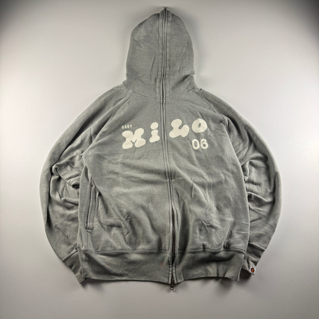 BAPE Baby Milo 2006 Grey Zip Up Hoodie (S)
