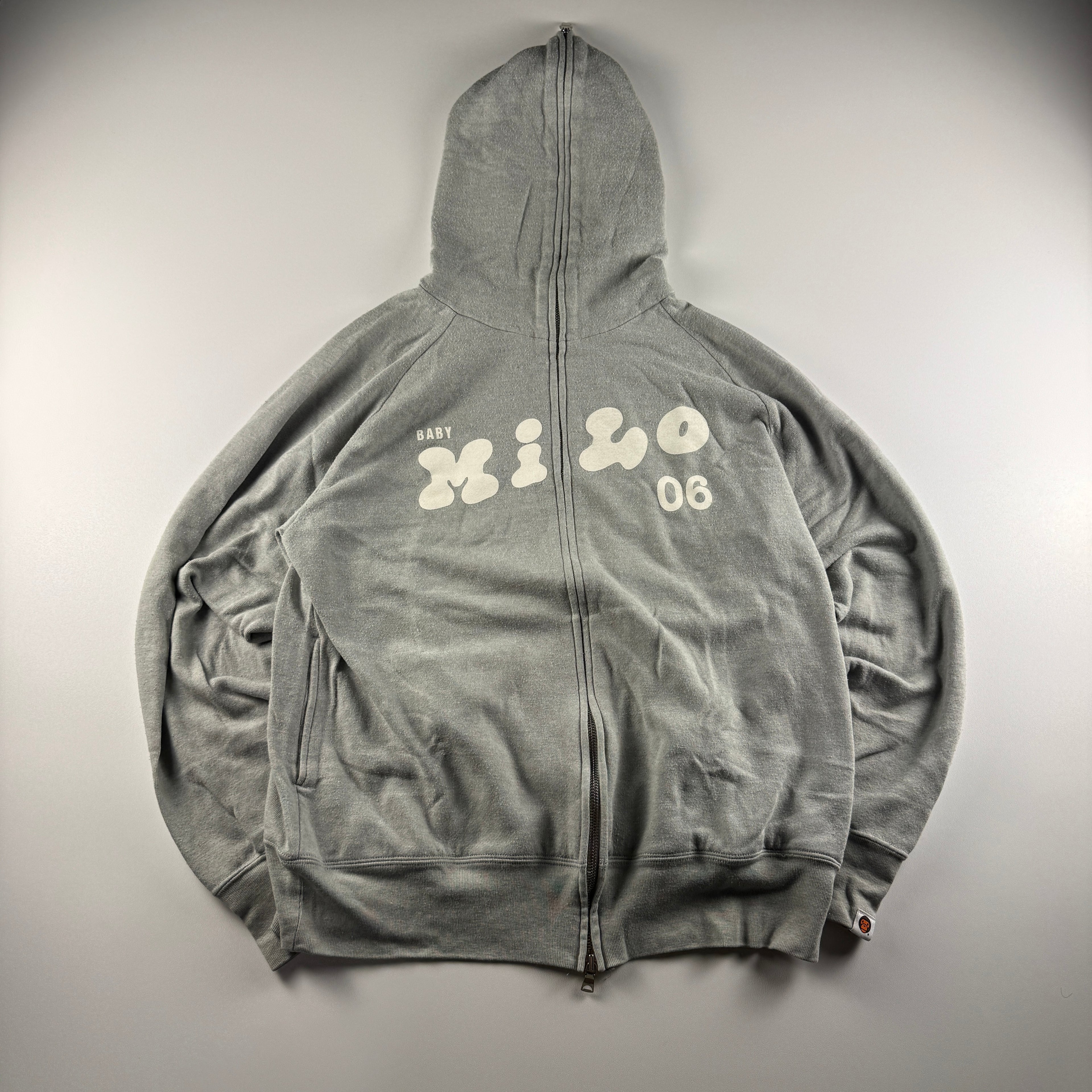 BAPE Baby Milo 2006 Grey Zip Up Hoodie (S)