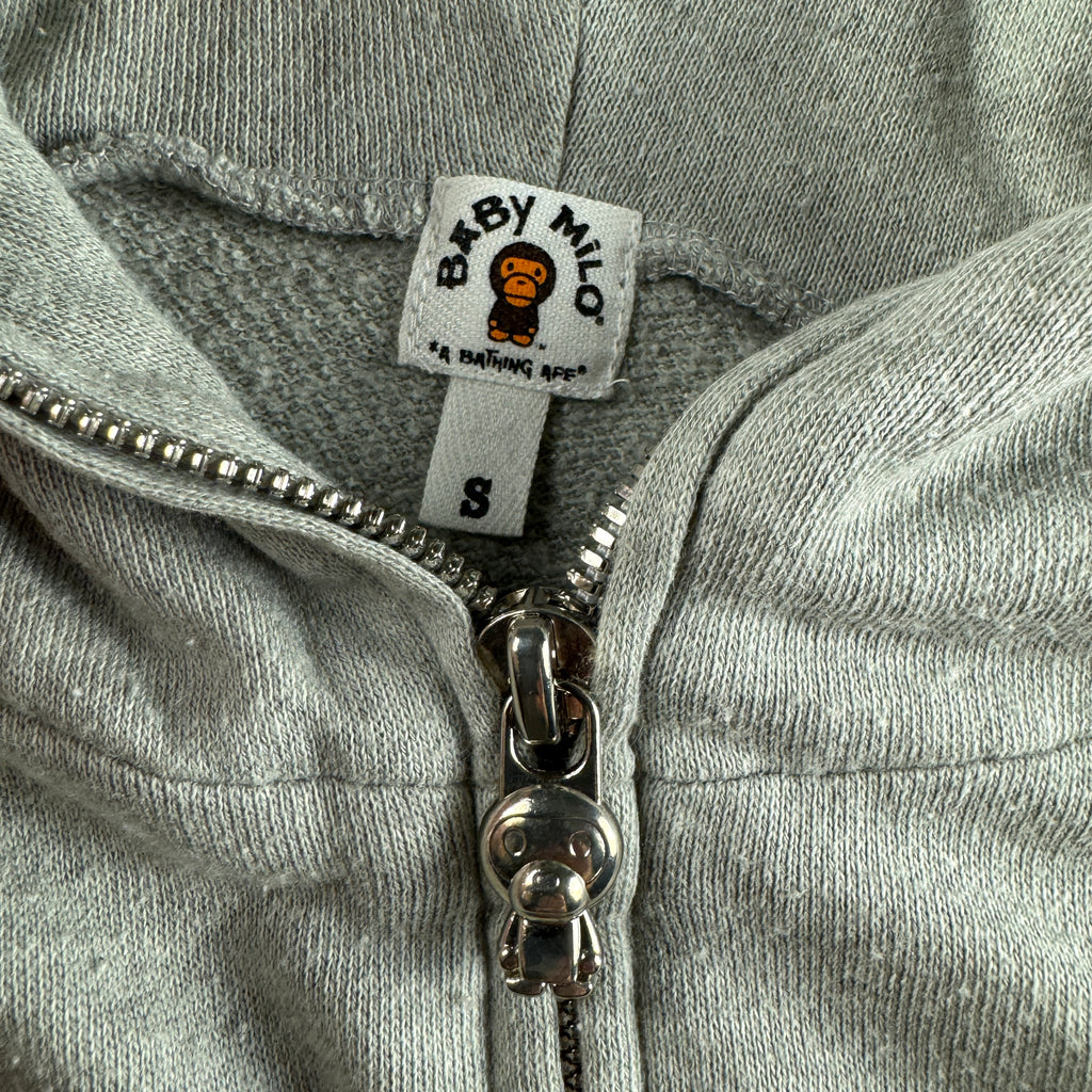 BAPE Baby Milo 2006 Grey Zip Up Hoodie (S)