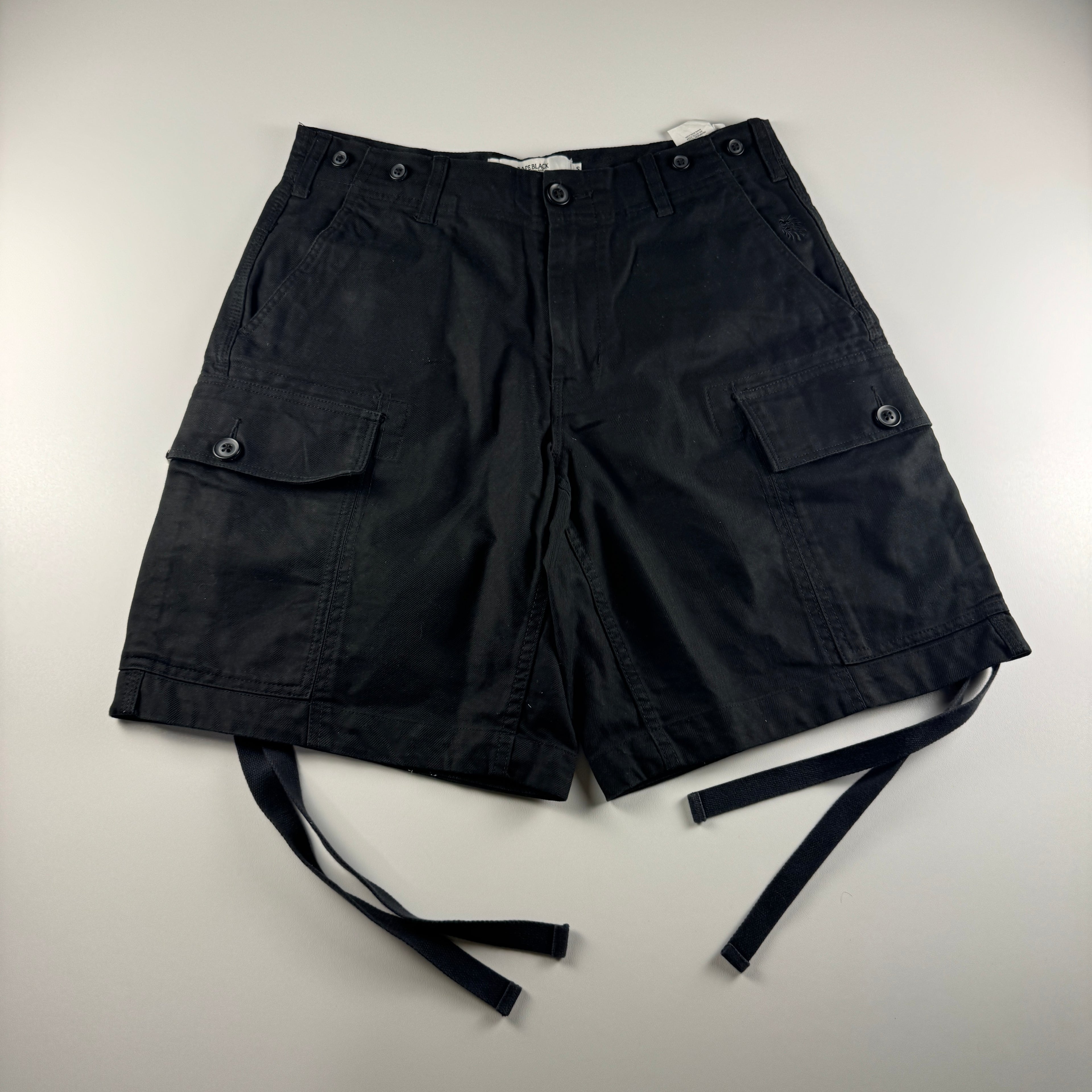 BAPE "Black" Japan Fabric Black Cargo Short (S)