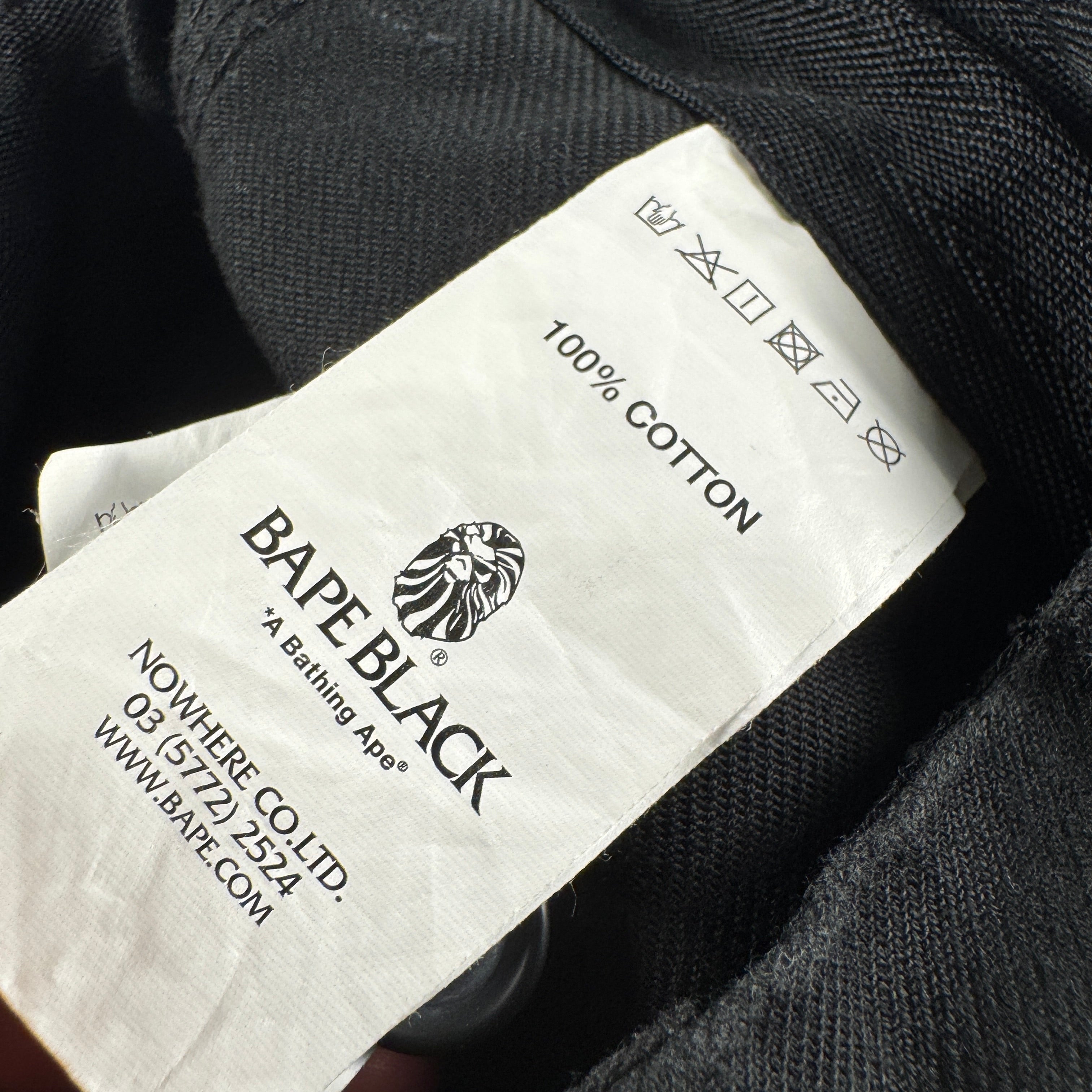 BAPE "Black" Japan Fabric Black Cargo Short (S)