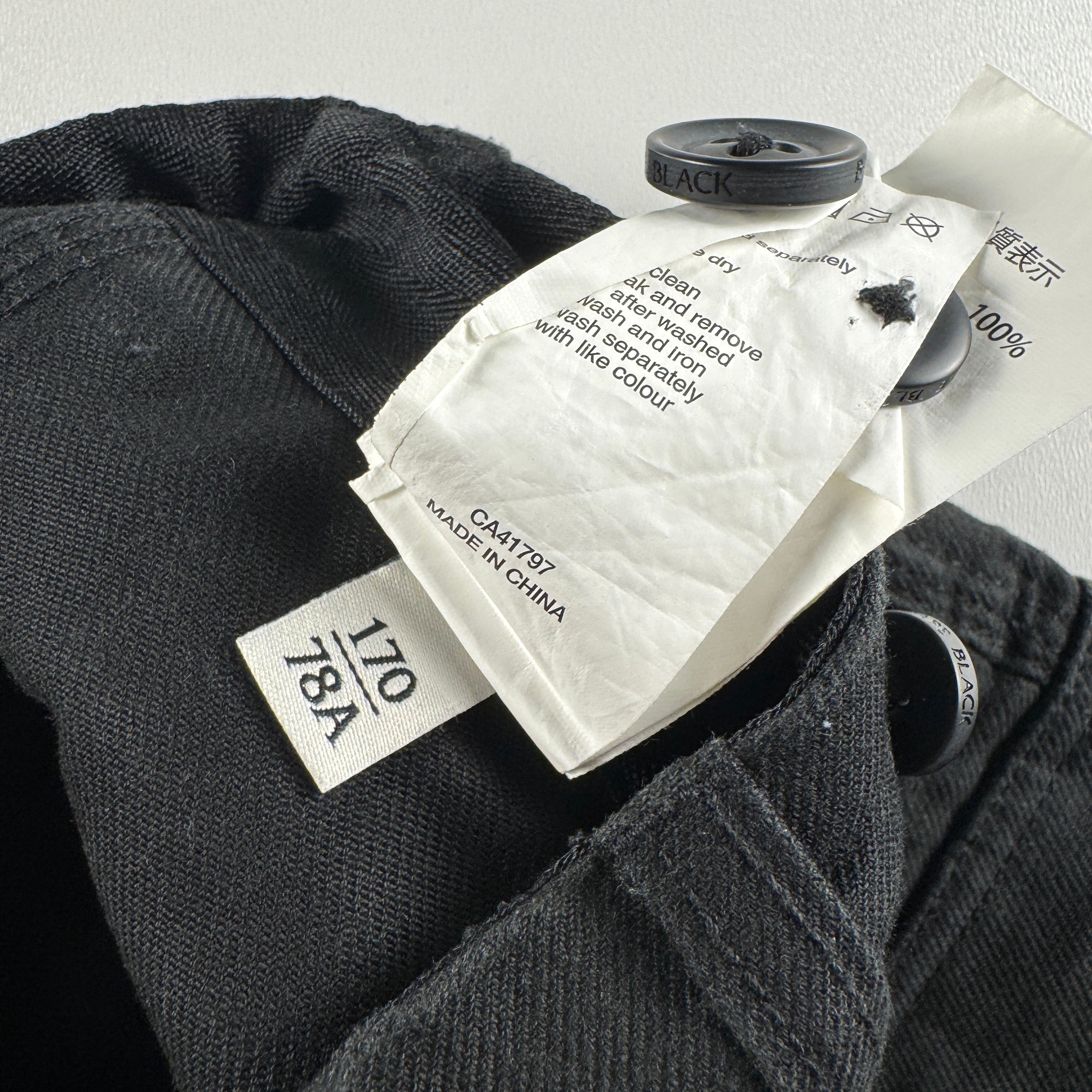 BAPE "Black" Japan Fabric Black Cargo Short (S)