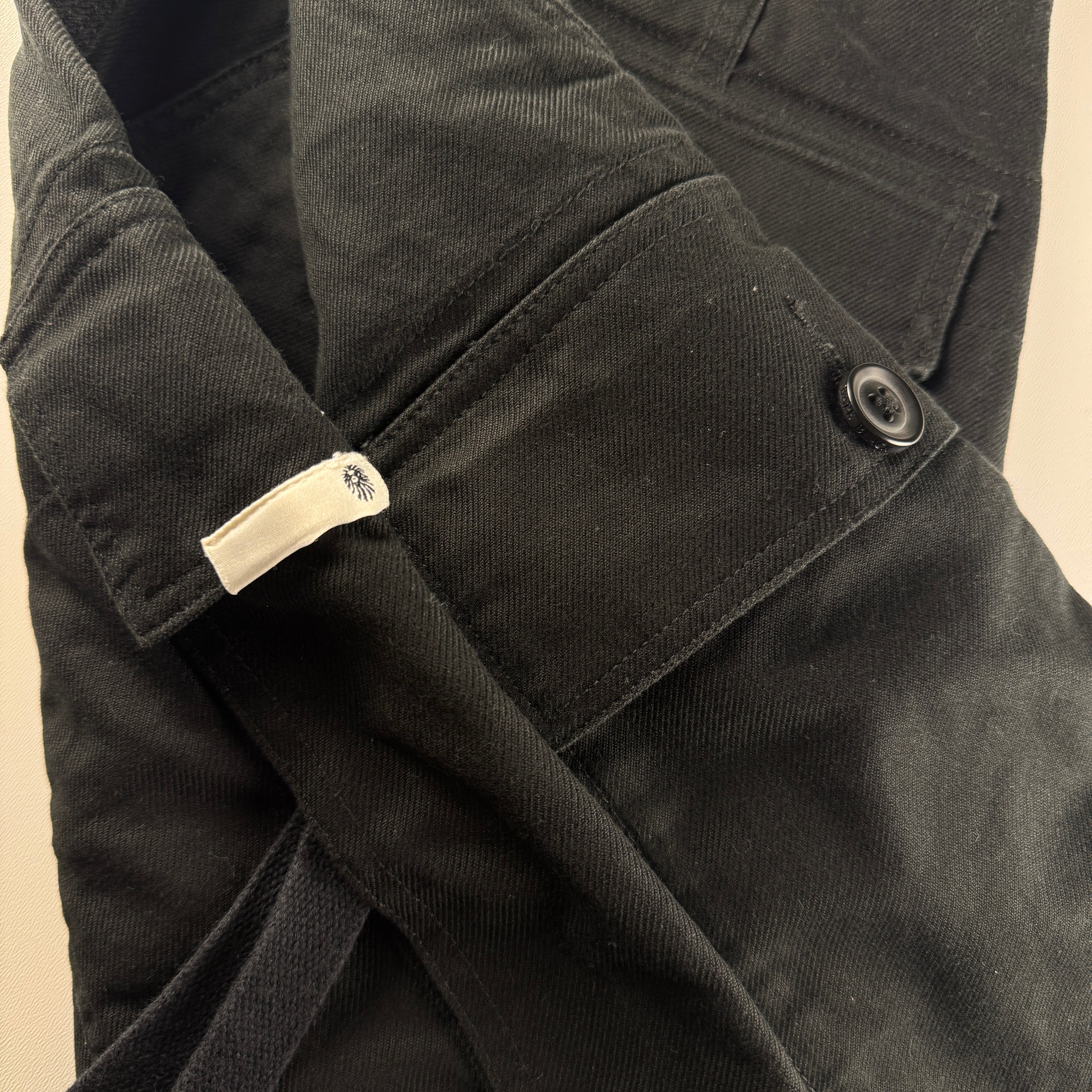 BAPE "Black" Japan Fabric Black Cargo Short (S)