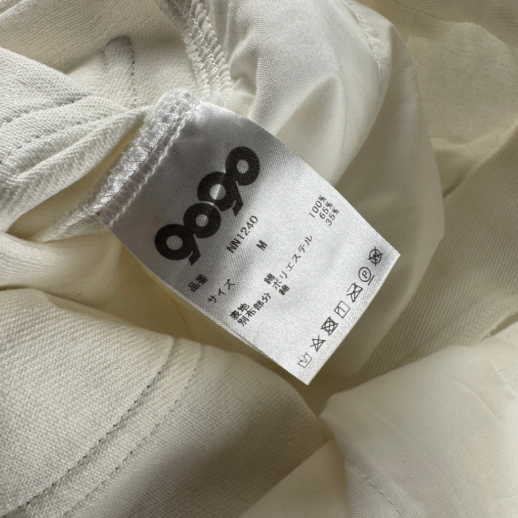 9090 Circle Logo White Wide Shorts (M)