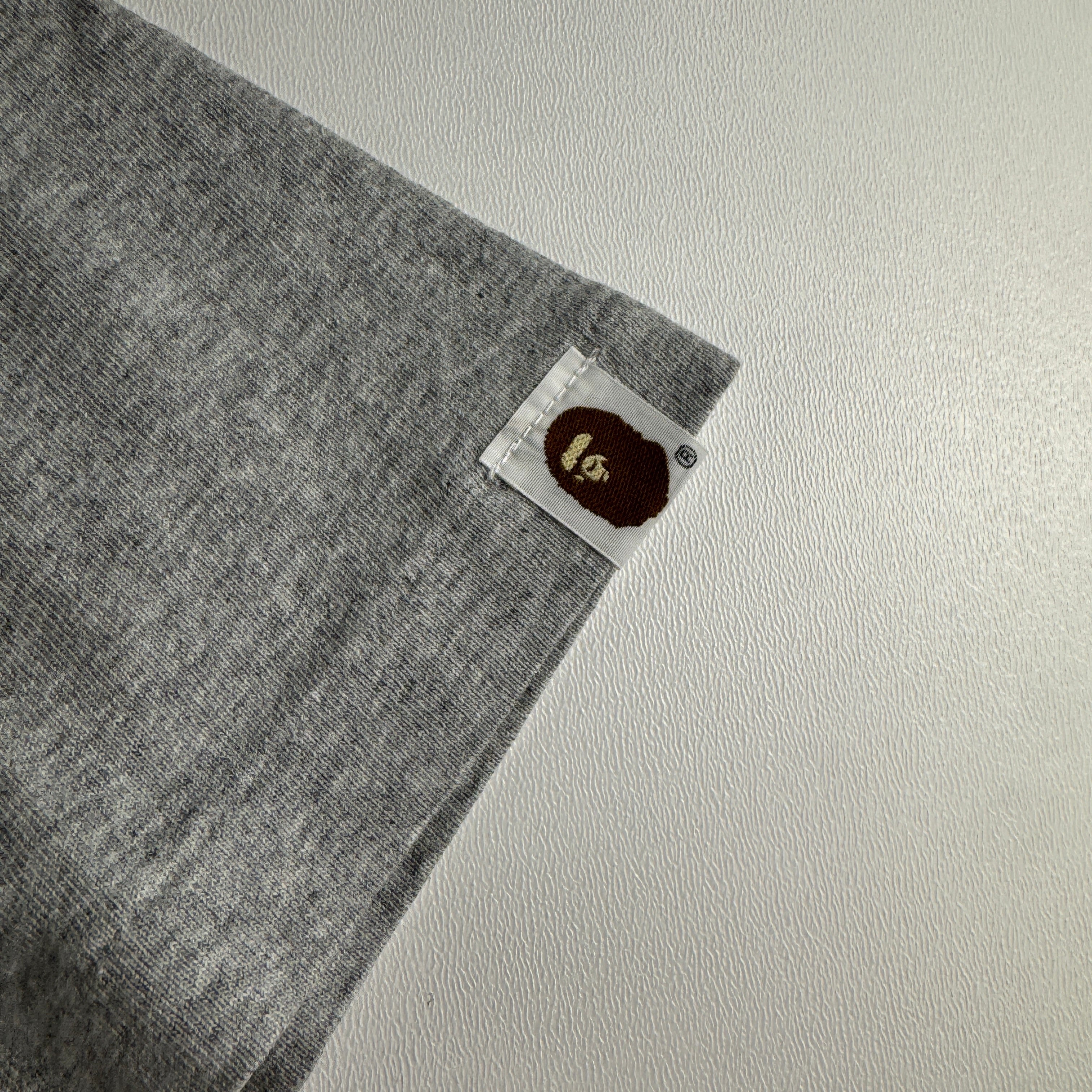 BAPE Face Gold Logo Grey Tee (M)
