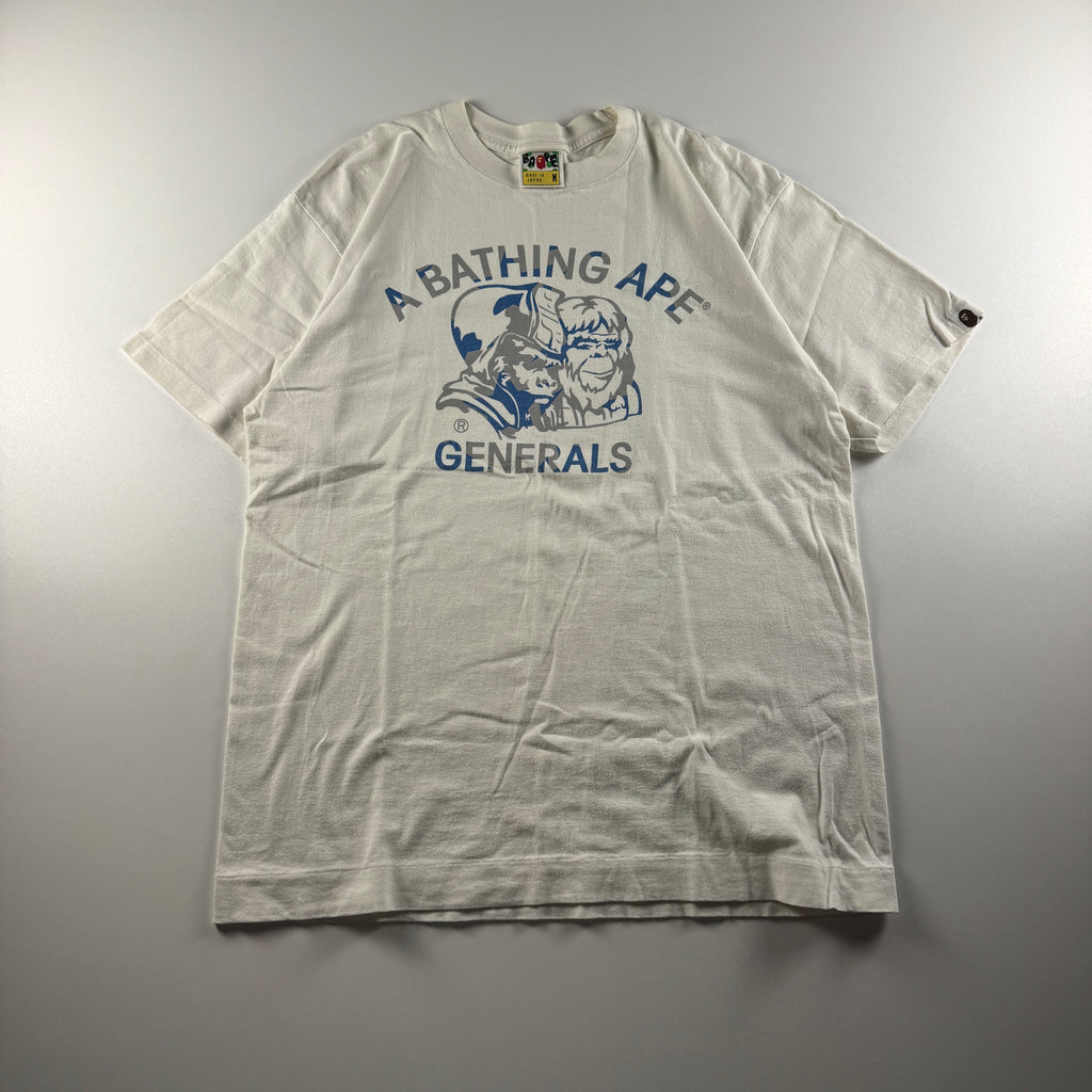 BAPE Generals Star White Tee (M)