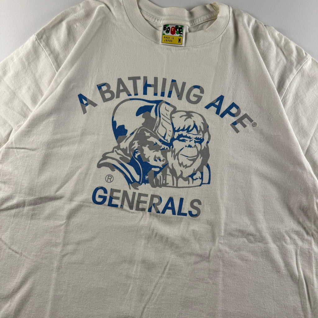 BAPE Generals Star White Tee (M)