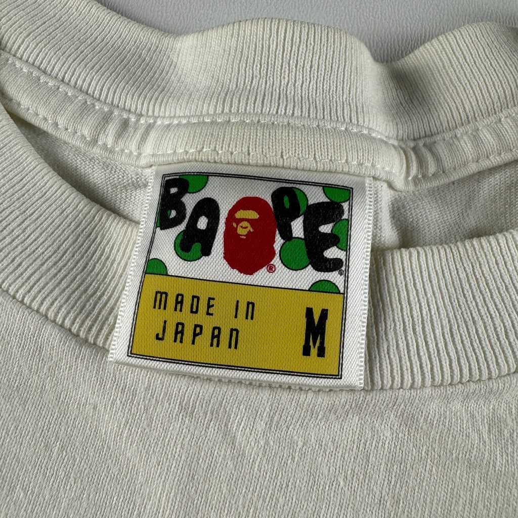 BAPE Generals Star White Tee (M)