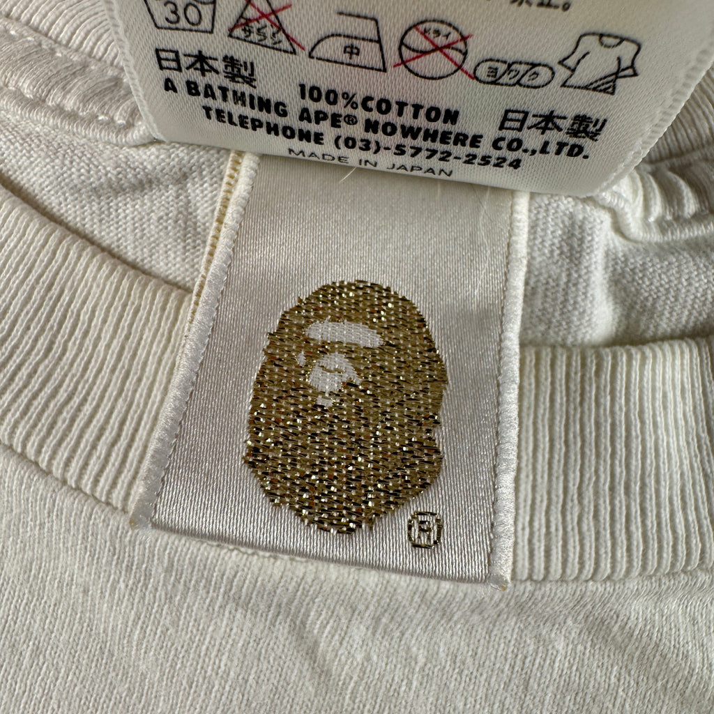 BAPE Generals Star White Tee (M)