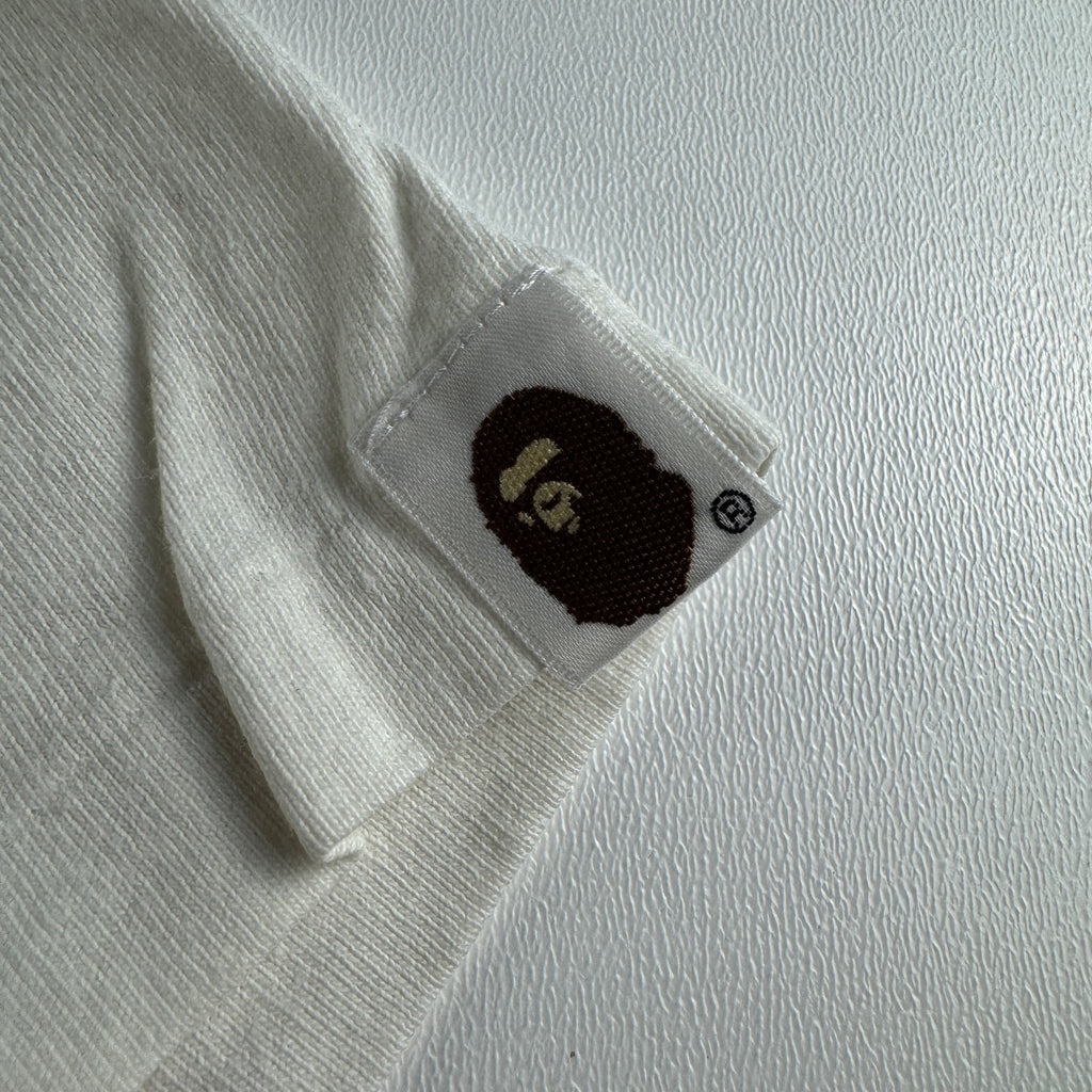 BAPE Generals Star White Tee (M)