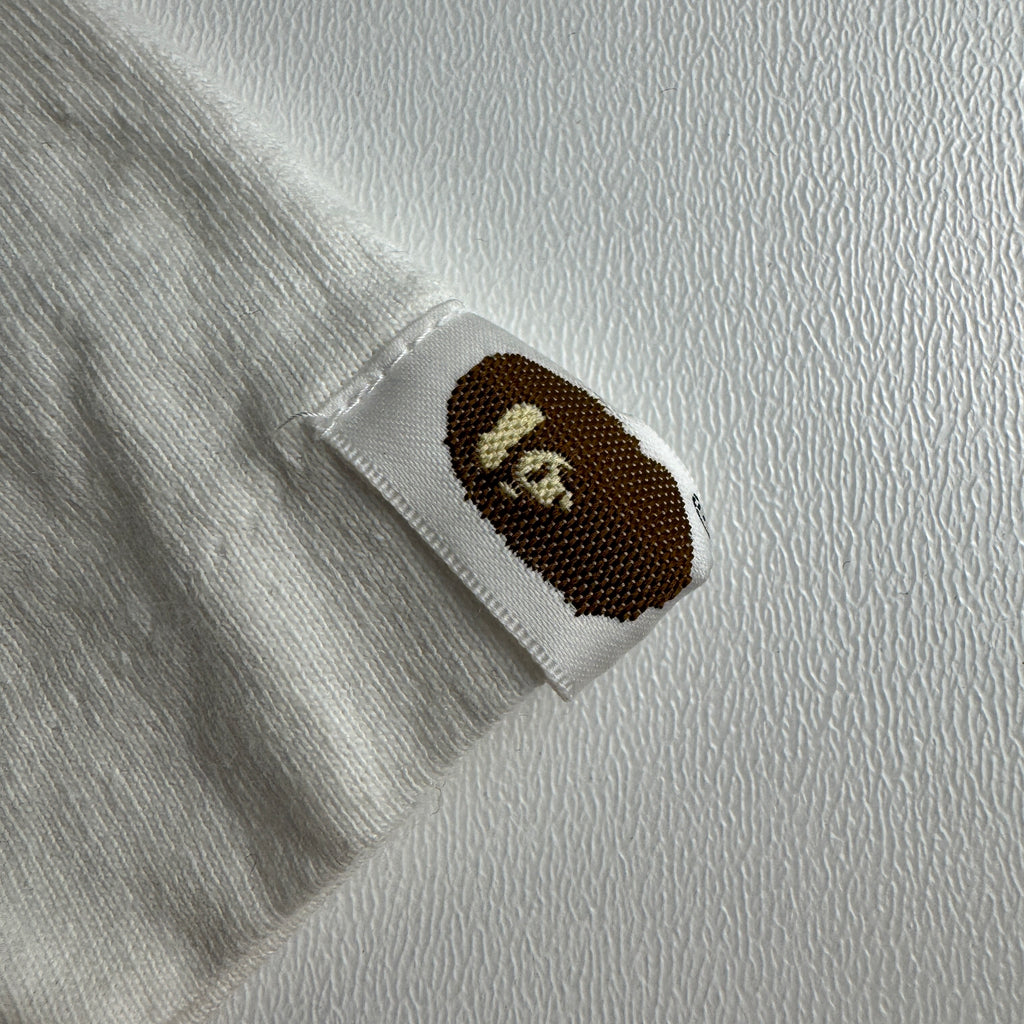 Bape x Stussy Survival of the Fittest White Tee (L)