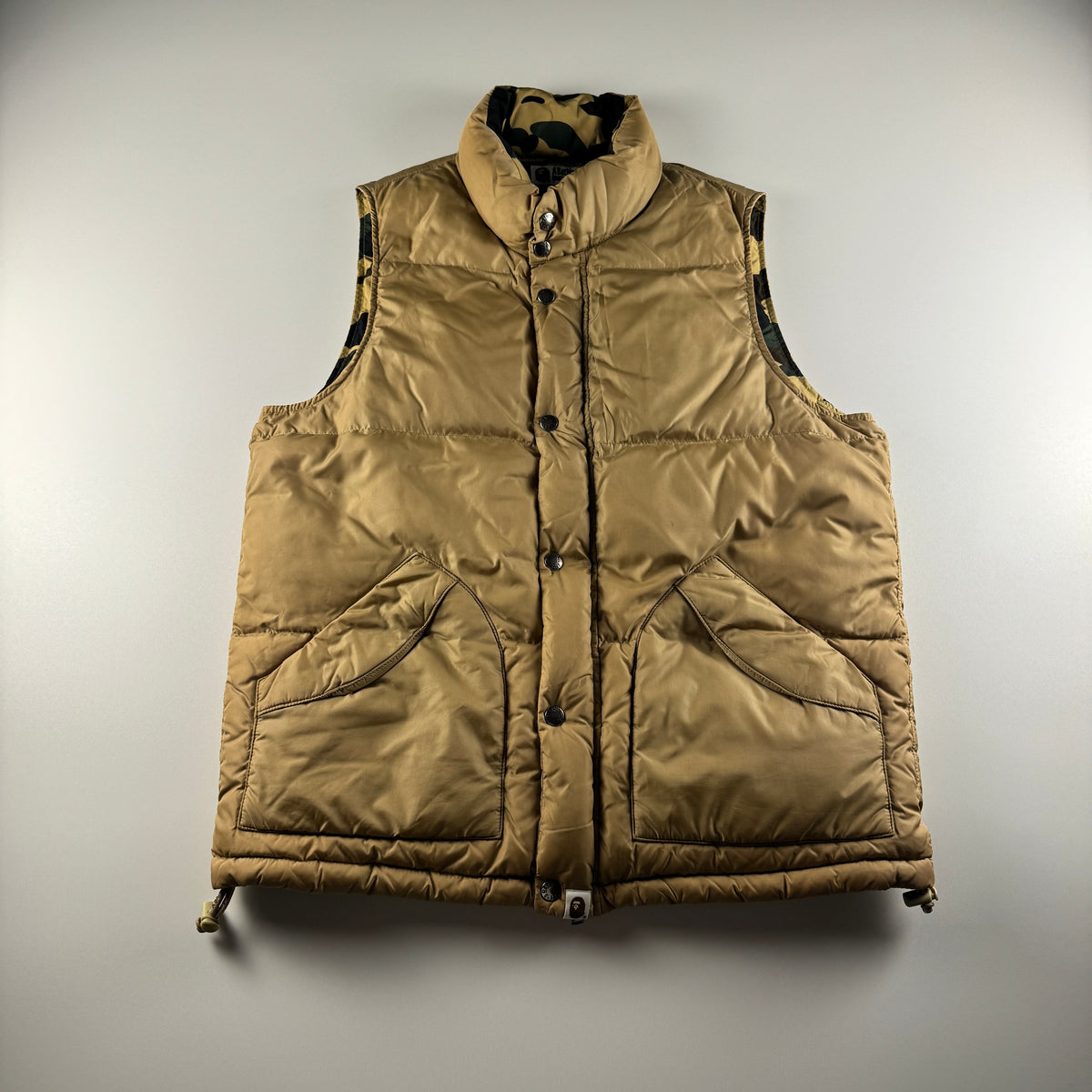 BAPE Beige Sleeveless Jacket (L)