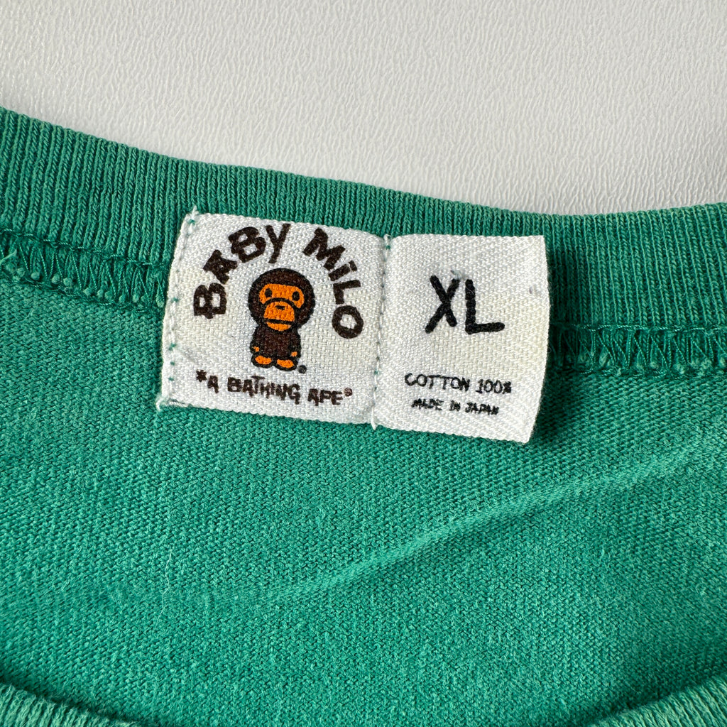 BAPE Baby Milo Vintage Green Tee (XL)