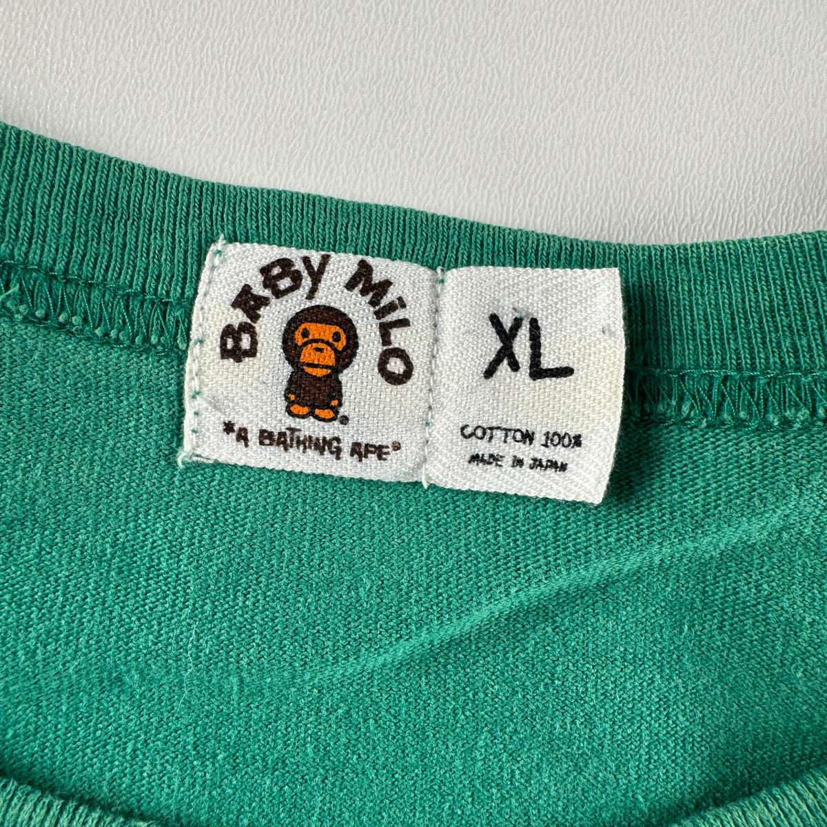 BAPE Baby Milo Vintage Green Tee (XL)