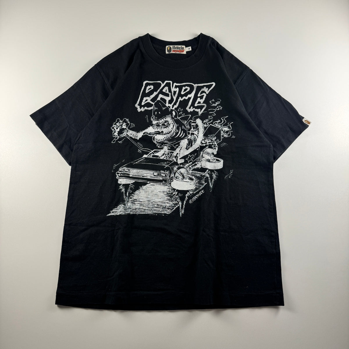BAPE x Readymade Shark Black Oversized Tee (M)