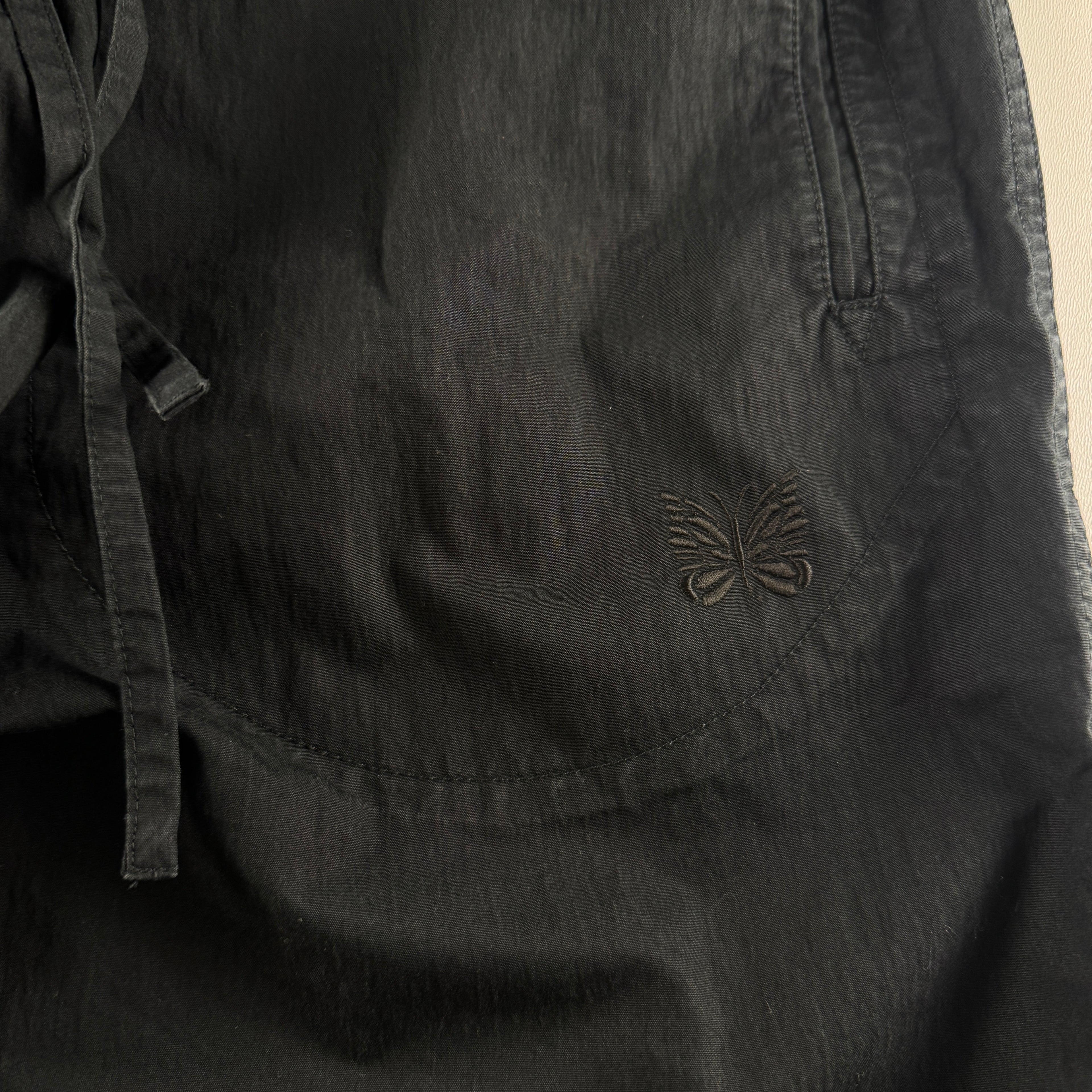Needles x BEAMS China Nylon Black Track Pants (M)