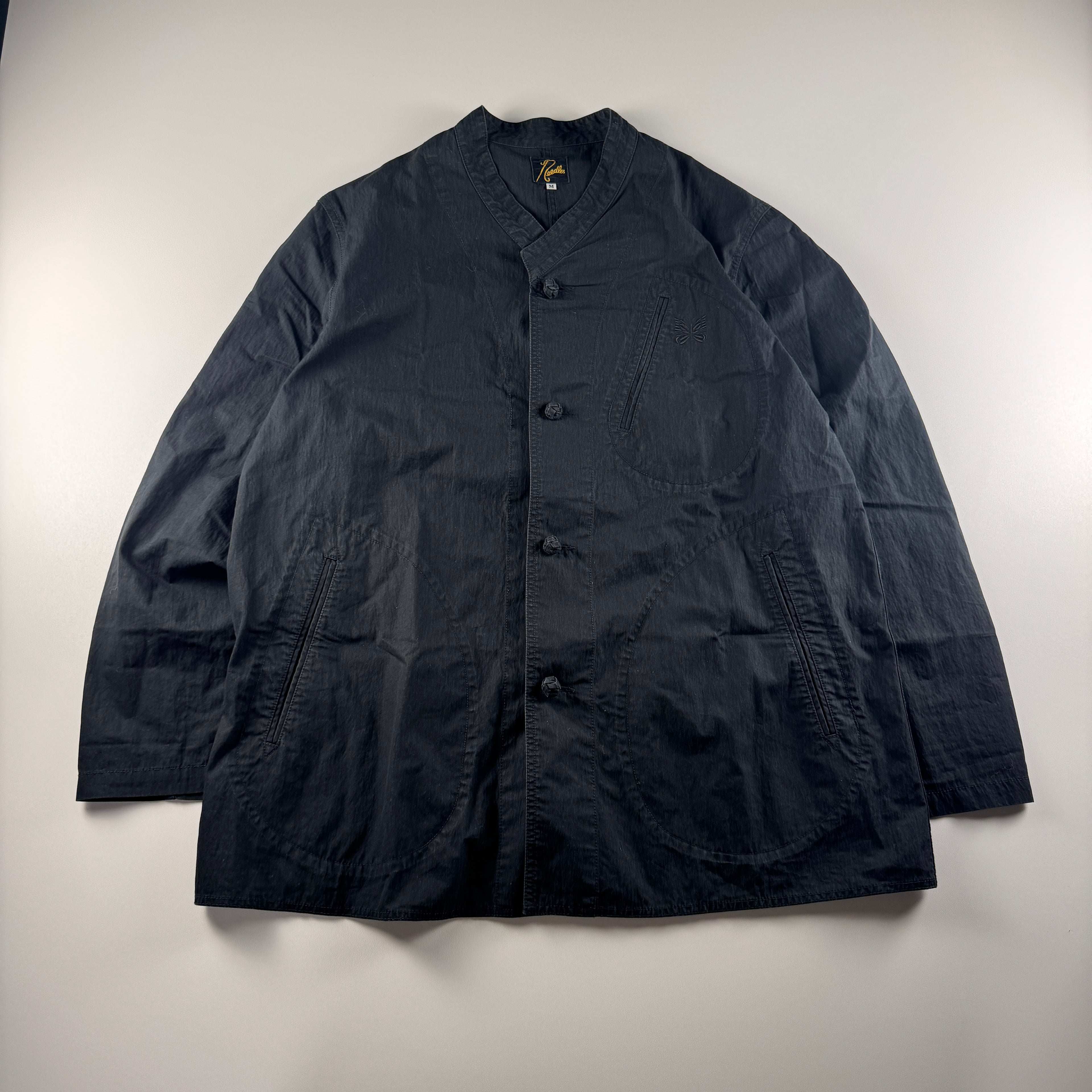 Needles x BEAMS China Nylon Black Jacket (M)