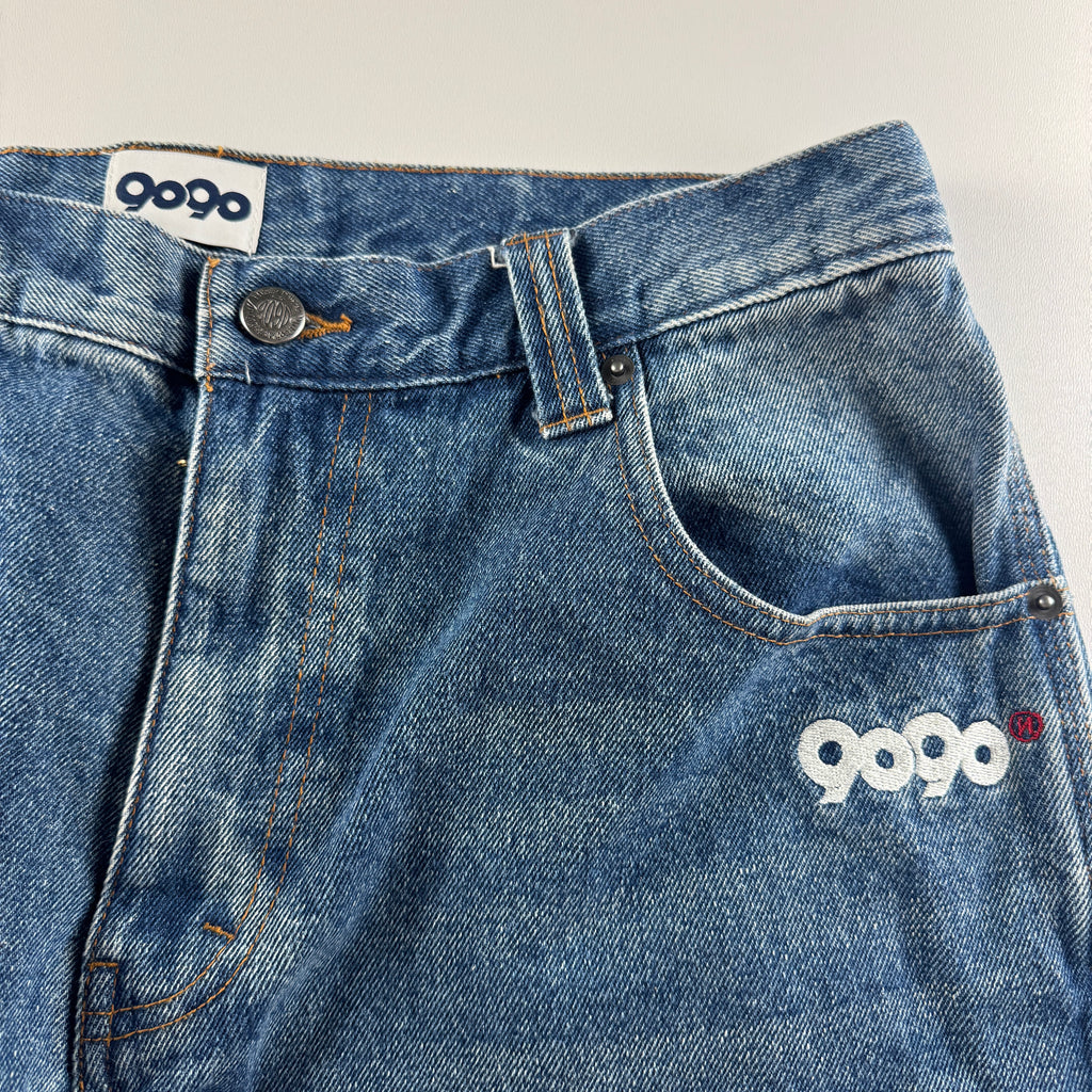 9090 King Logo Denim Blue Short (M)