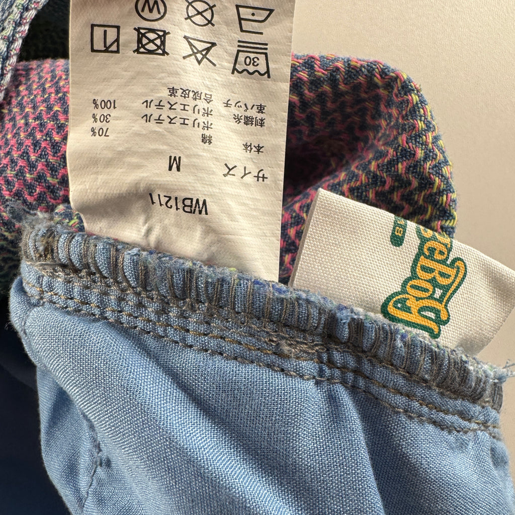 Wudge Boy Damaged Colorful Stitch Blue Pants (M)