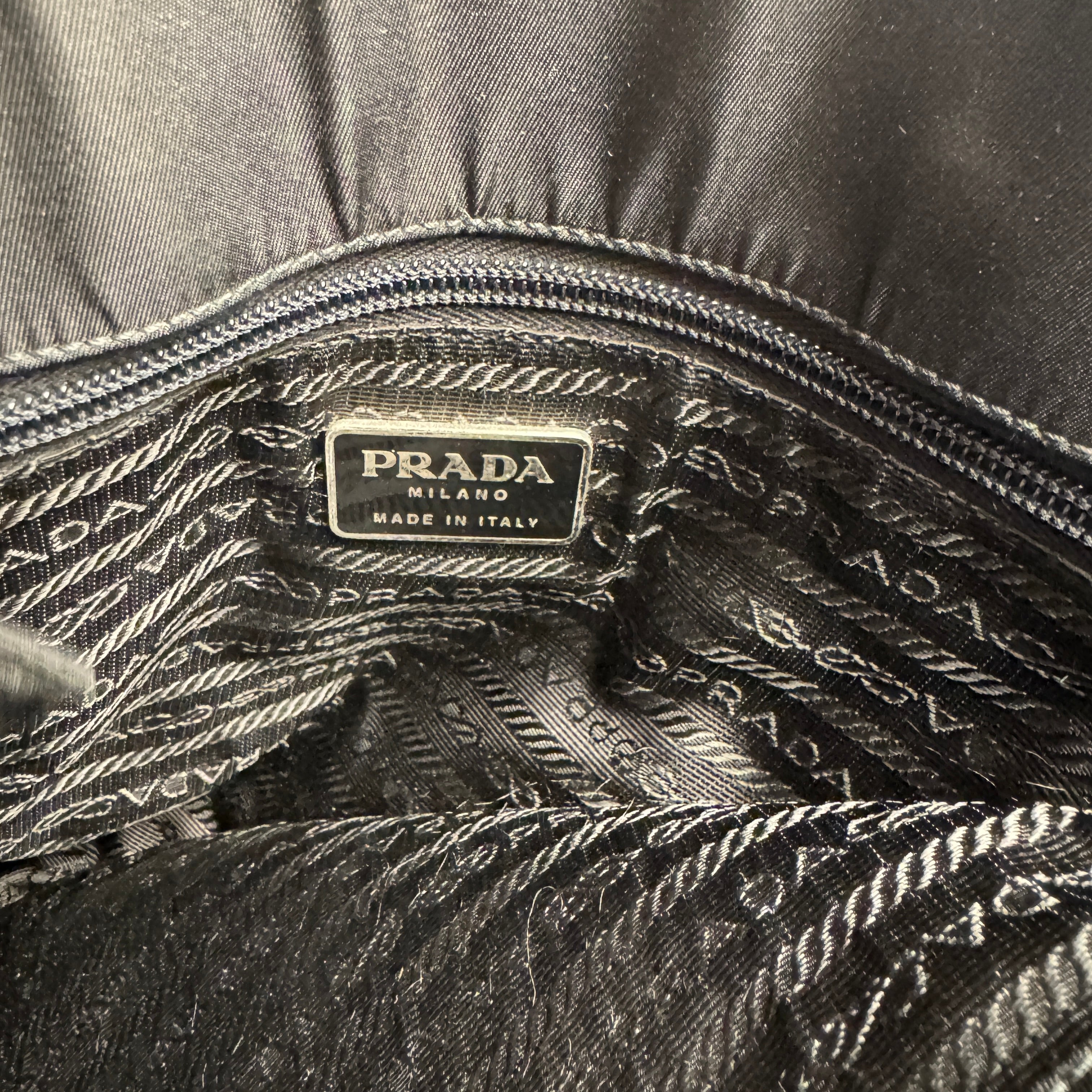 Prada Nylon Black Hand Bag
