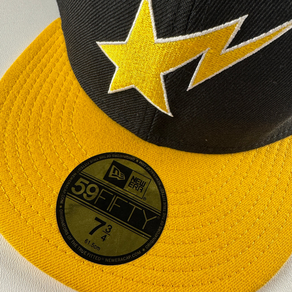 BAPE x New Era Star Black and Yellow Cap (7 3/4 - 61.5cm)