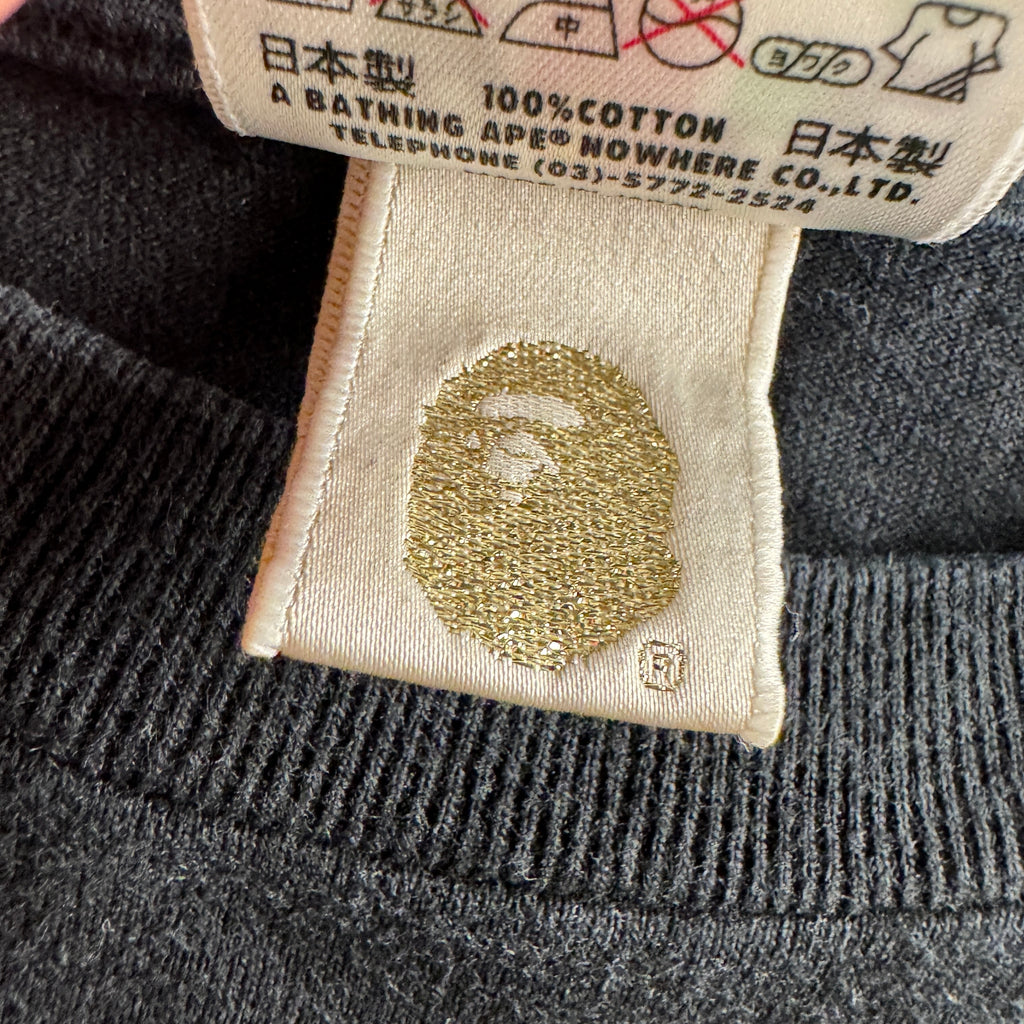 BAPE Baby Milo Black Long Sleeve Tee (L)