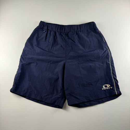 9090 Tech Zip Nylon Blue Short (L)