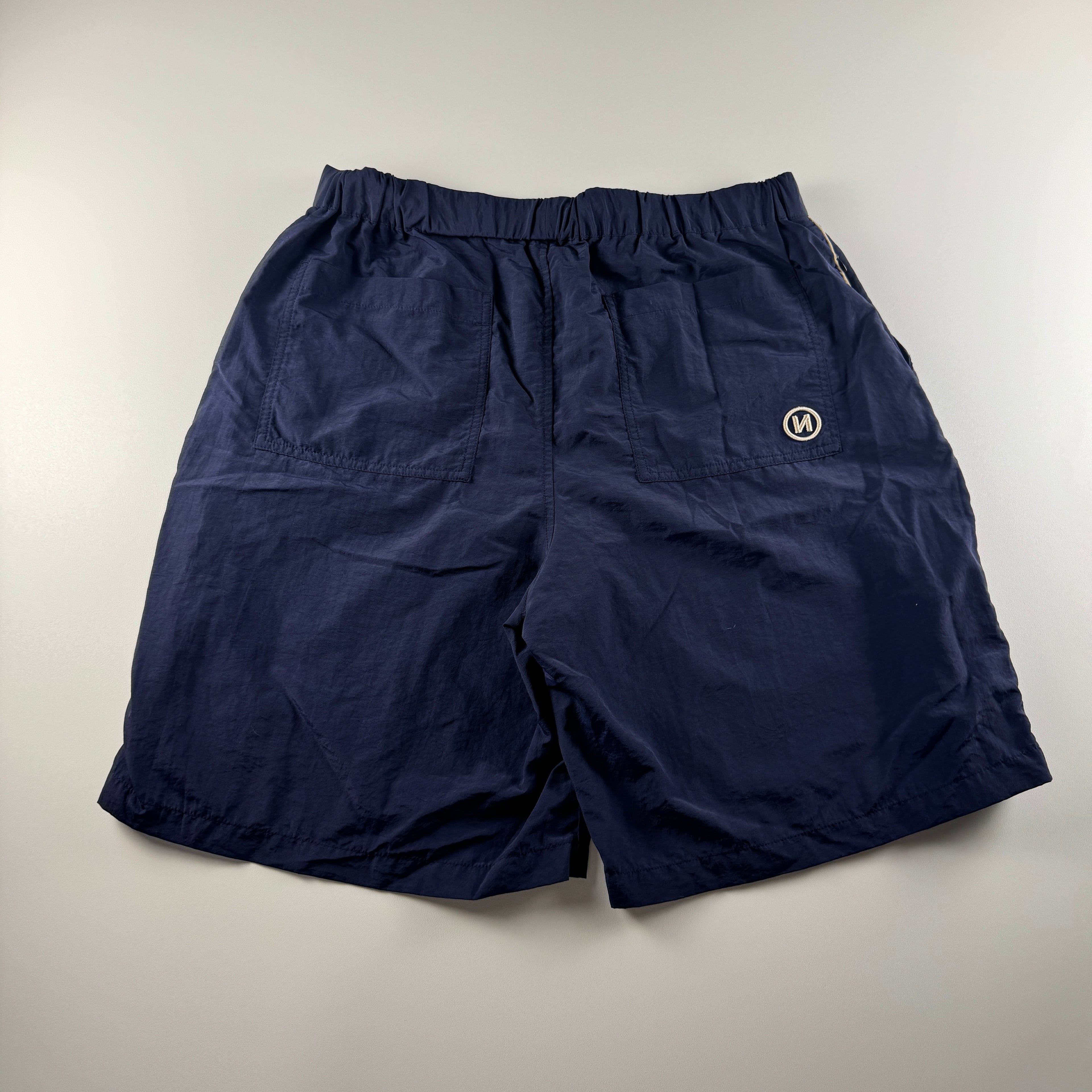 9090 Tech Zip Nylon Blue Short (L)