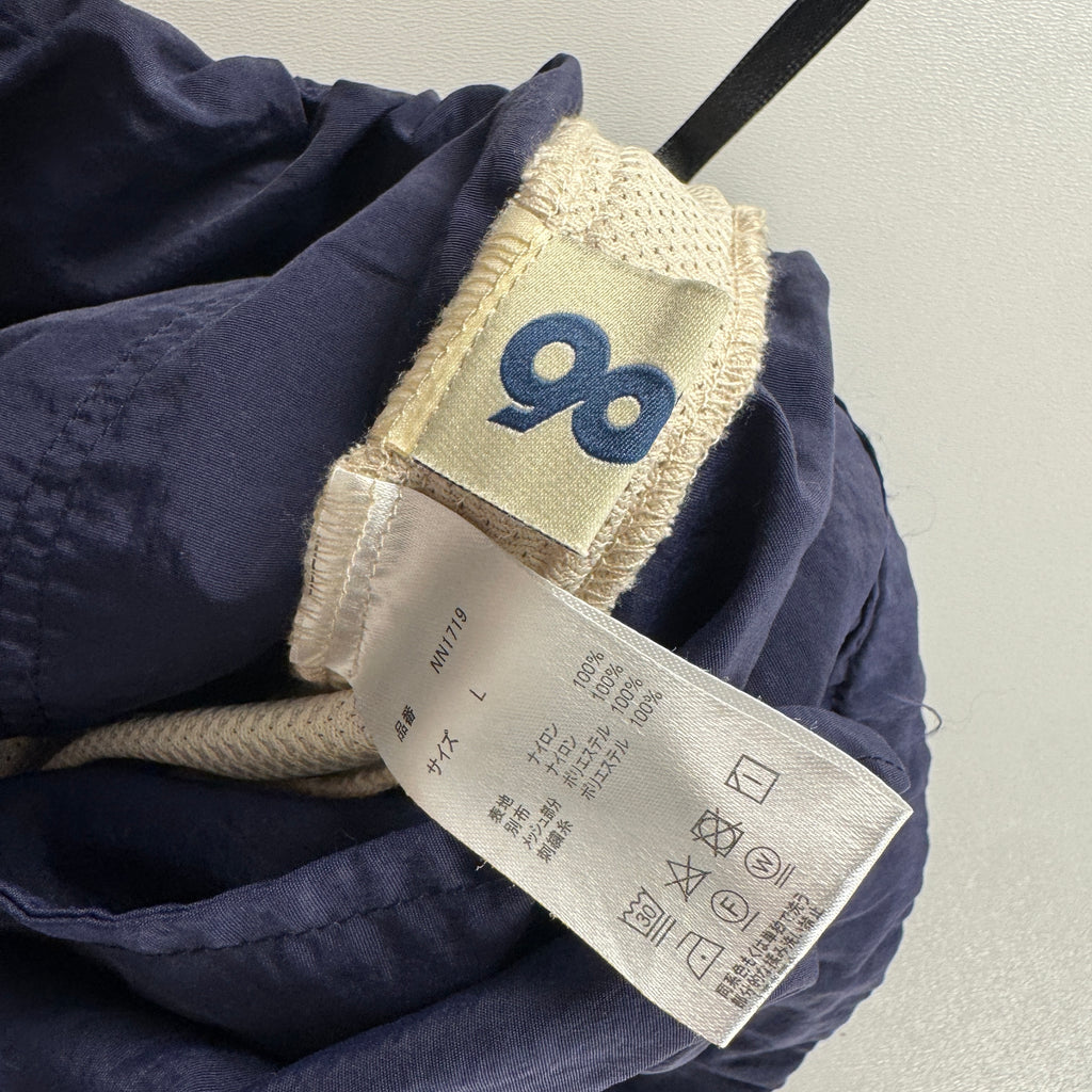 9090 Tech Zip Nylon Blue Short (L)
