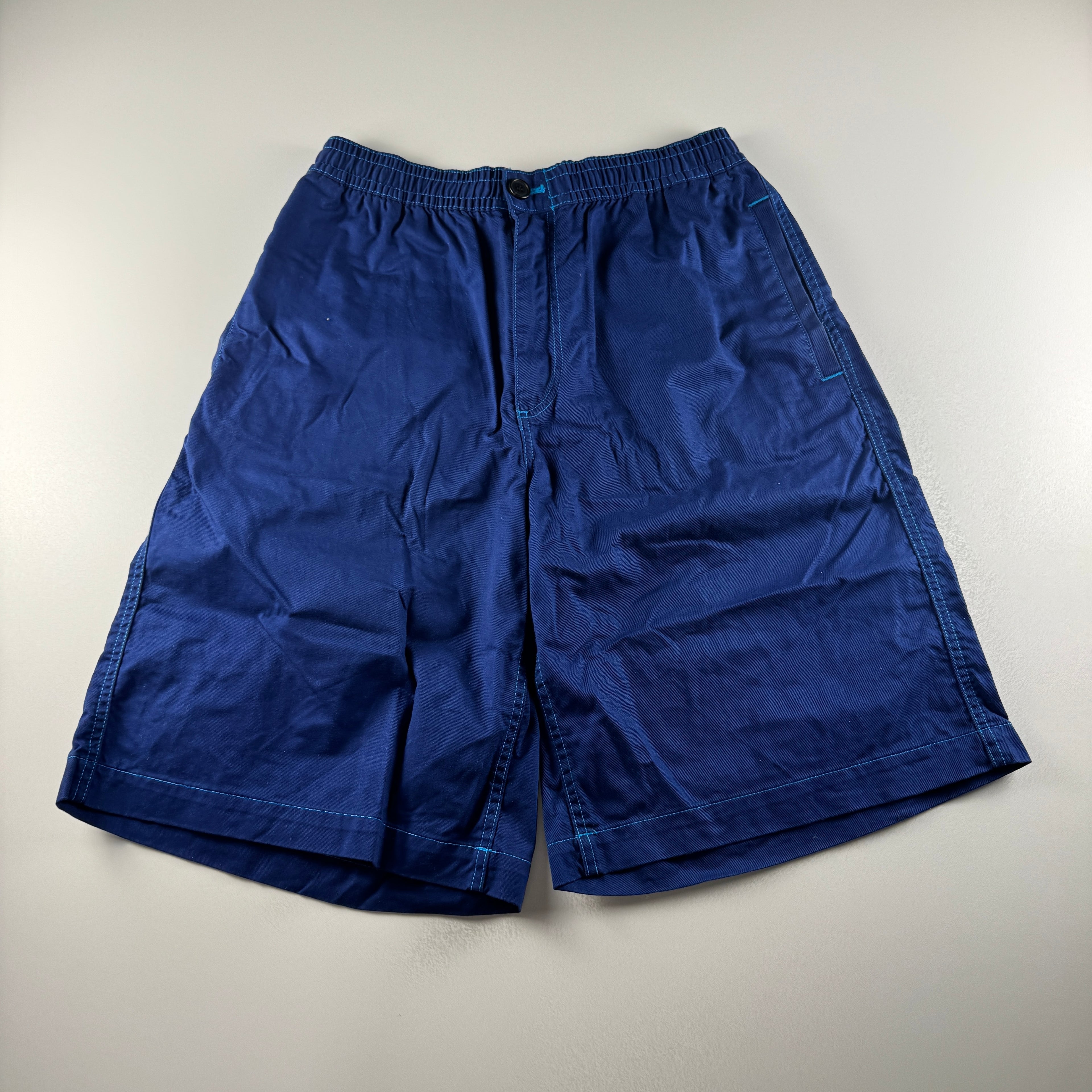 Marni x Uniqlo Wide Fit Blue Boxy Shorts (M)