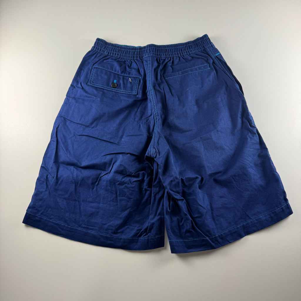 Marni x Uniqlo Wide Fit Blue Boxy Shorts (M)