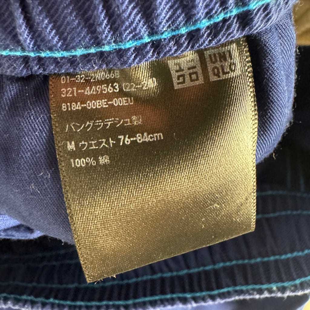 Marni x Uniqlo Wide Fit Blue Boxy Shorts (M)