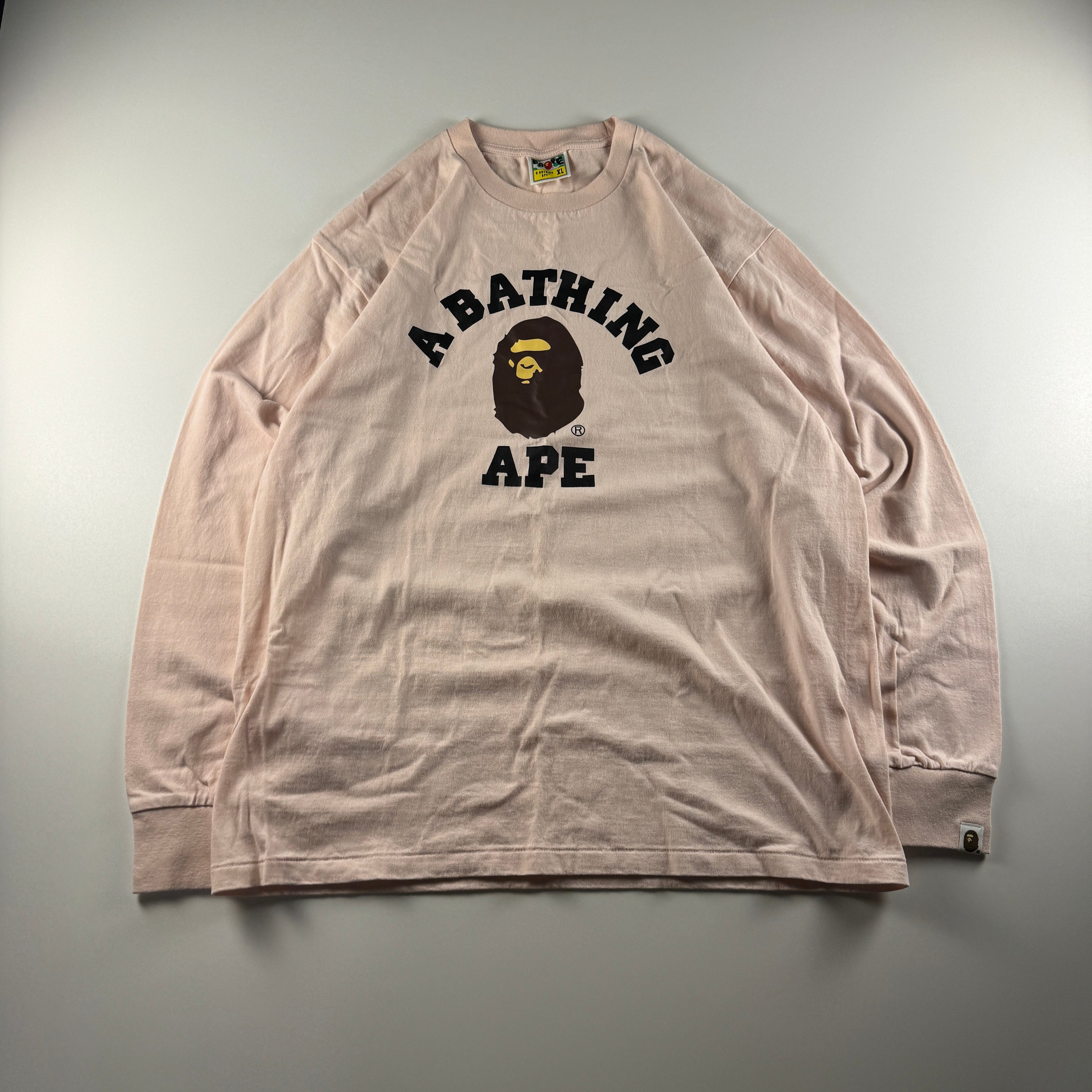 BAPE College Pink Long Sleeve (XL)