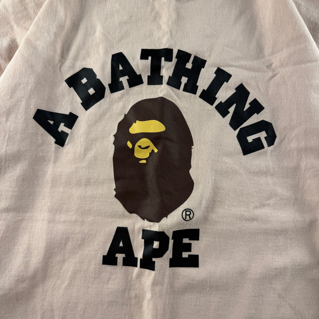 BAPE College Pink Long Sleeve (XL)