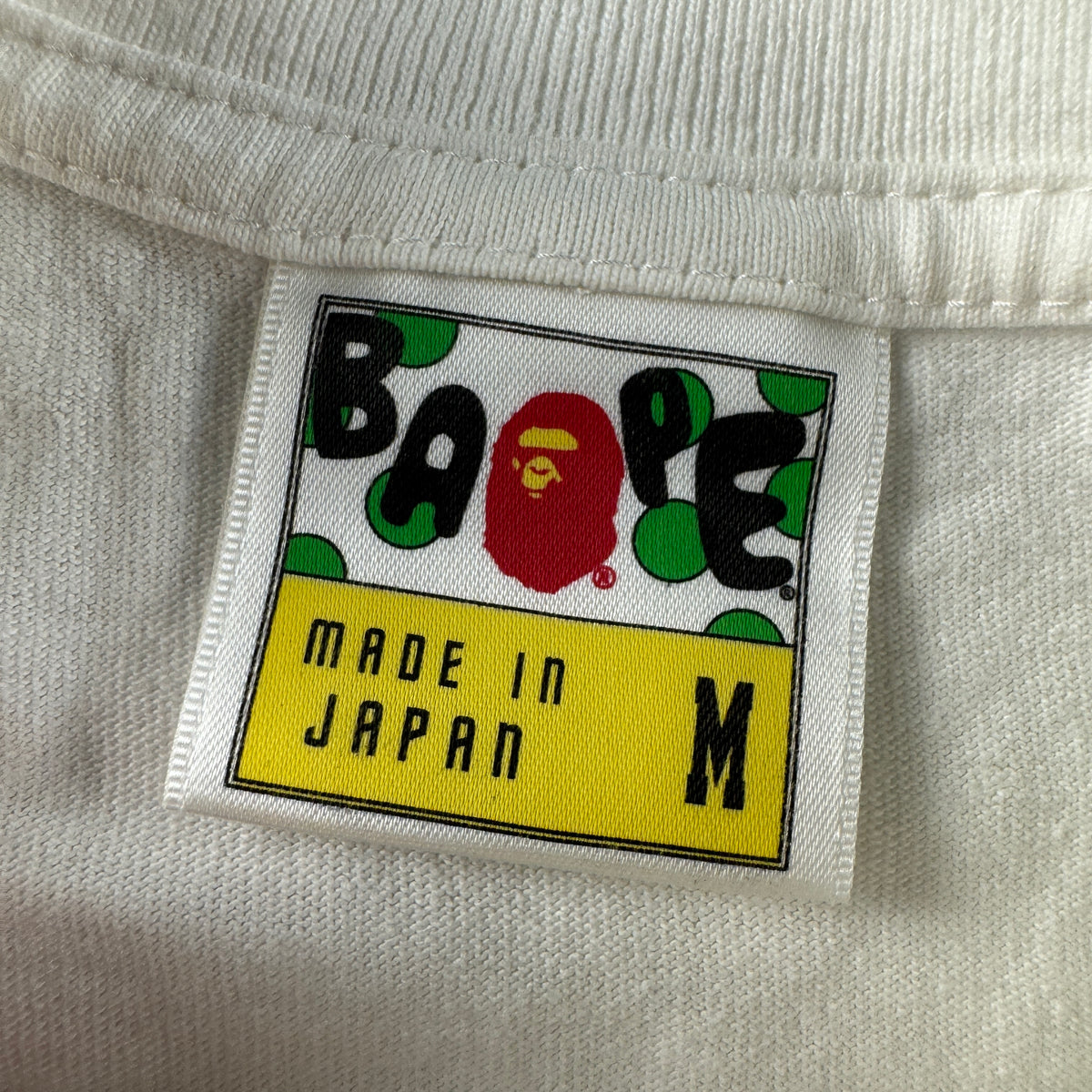 BAPE Soldier and Baby Milo White Tee (M)