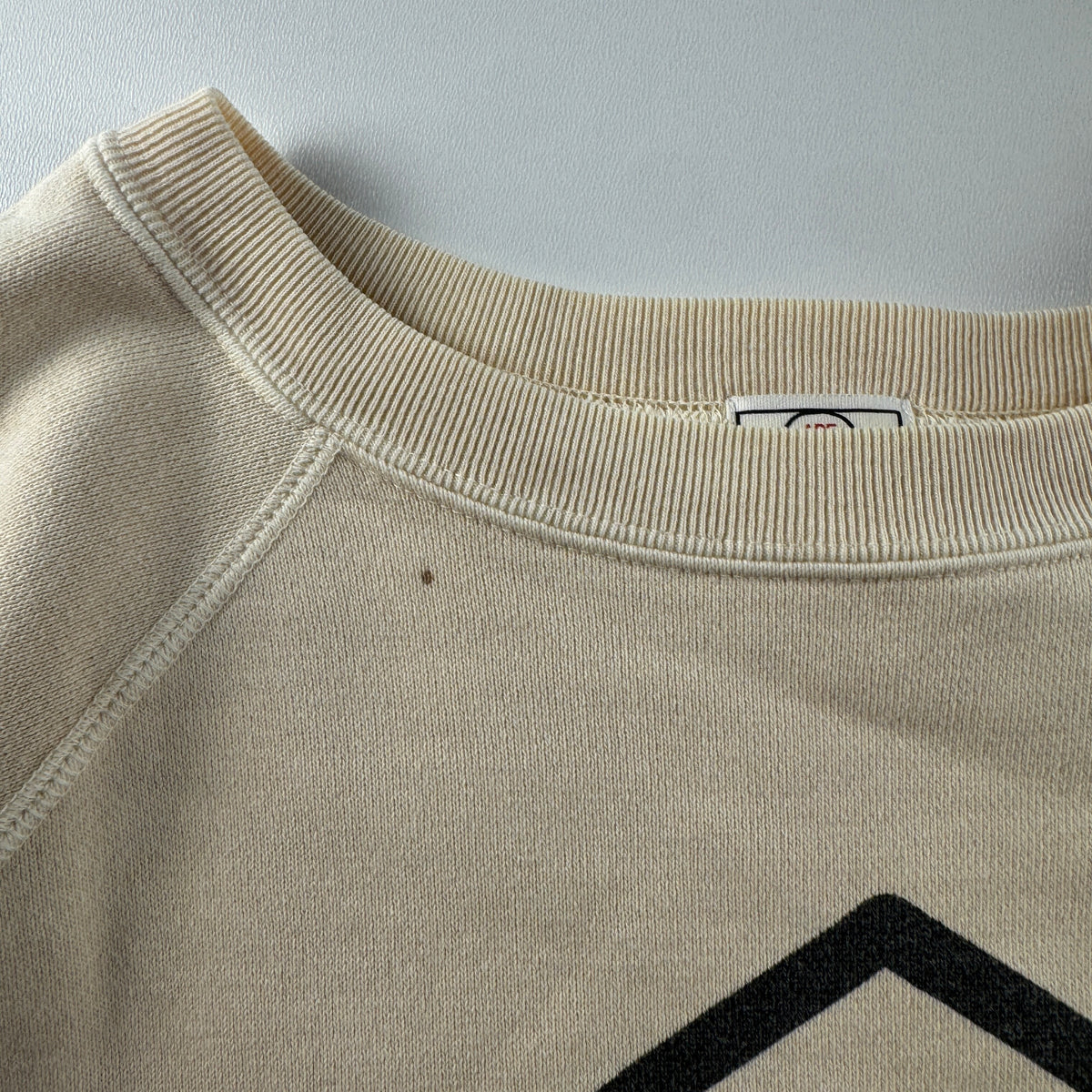 BAPE Baby Milo Afelf Beige Short Sleeve Sweater (M)
