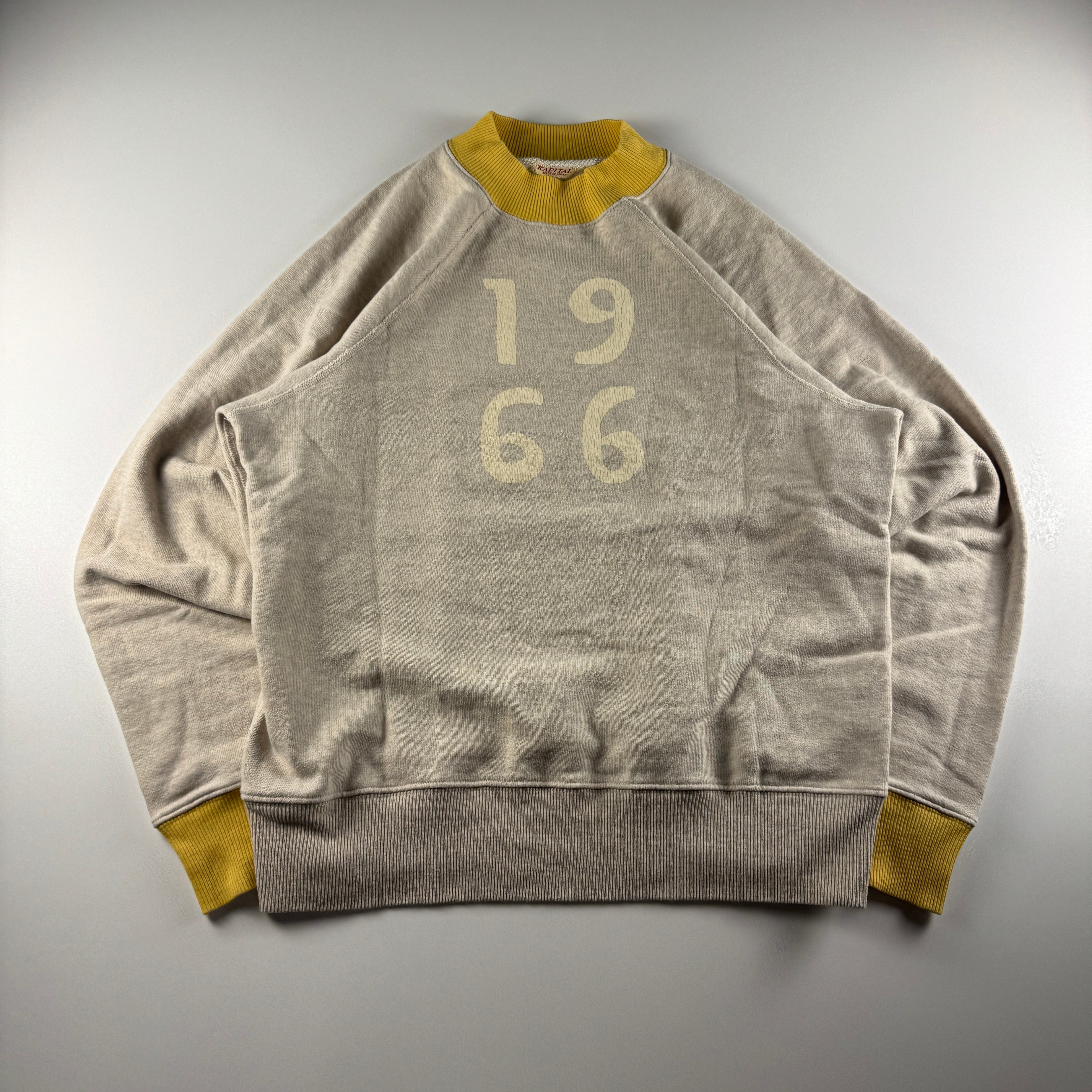 Kapital Raglan 1966 Beige Sweat (M)