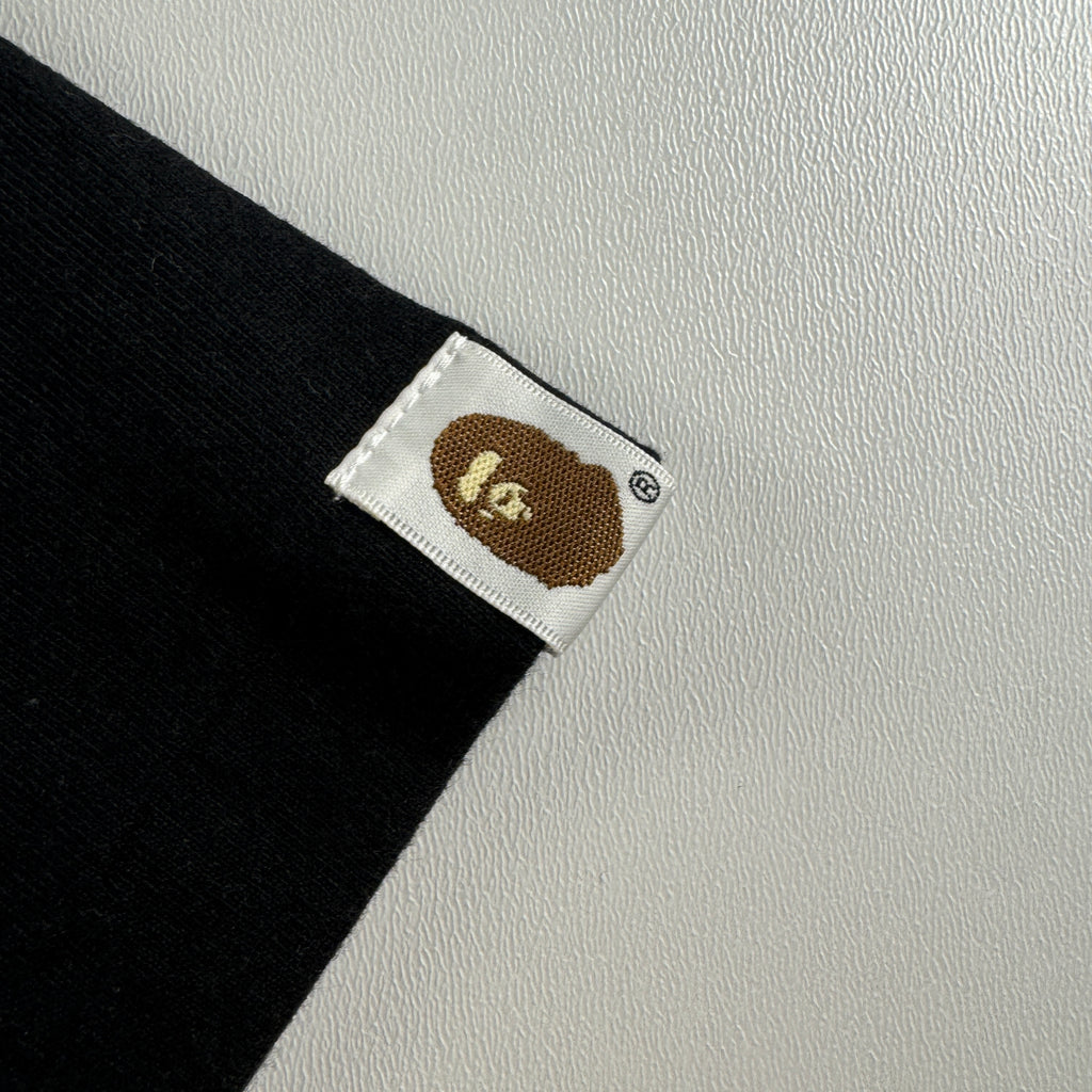 BAPE Silver Star Camo Face Black Tee (L)