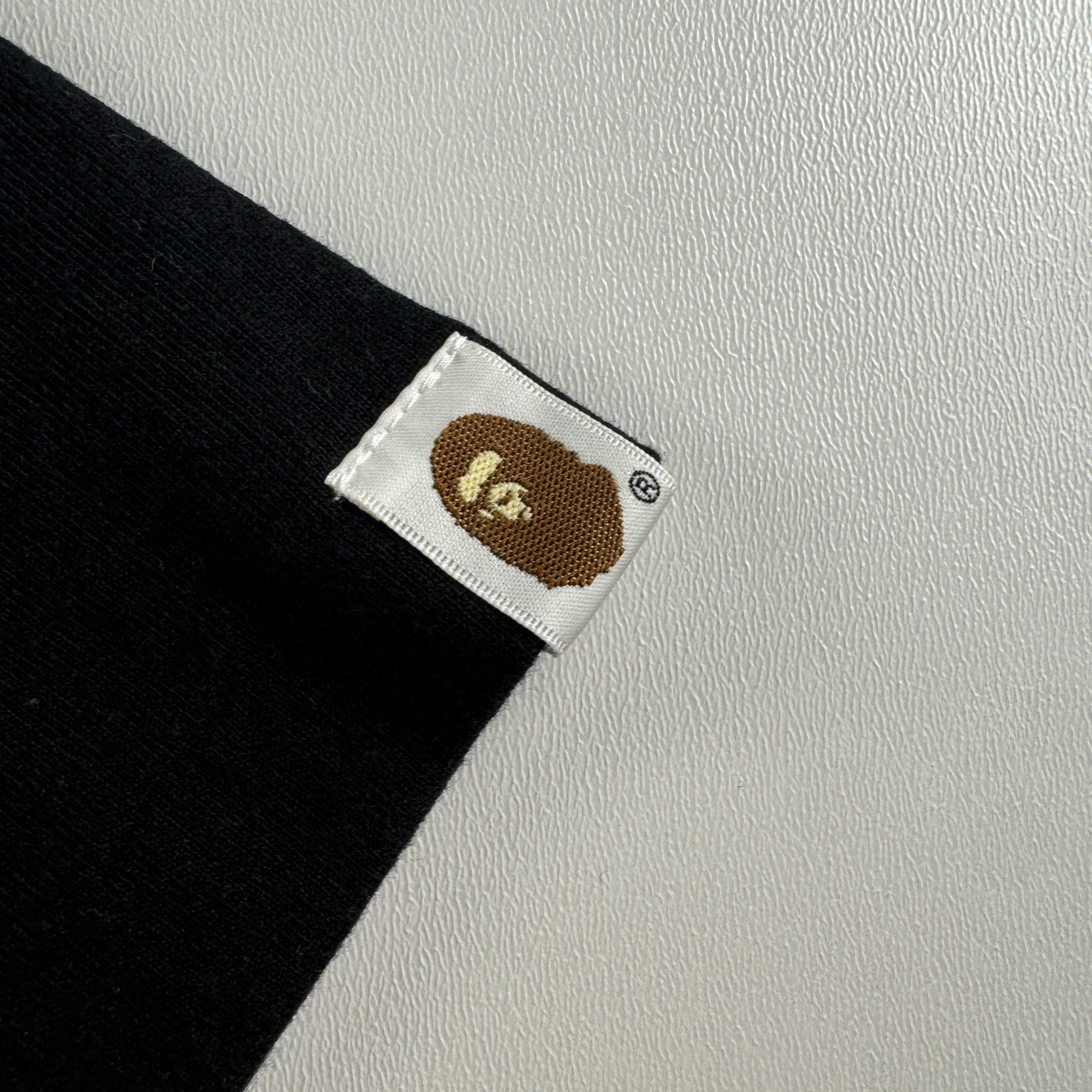 BAPE Silver Star Camo Face Black Tee (L)