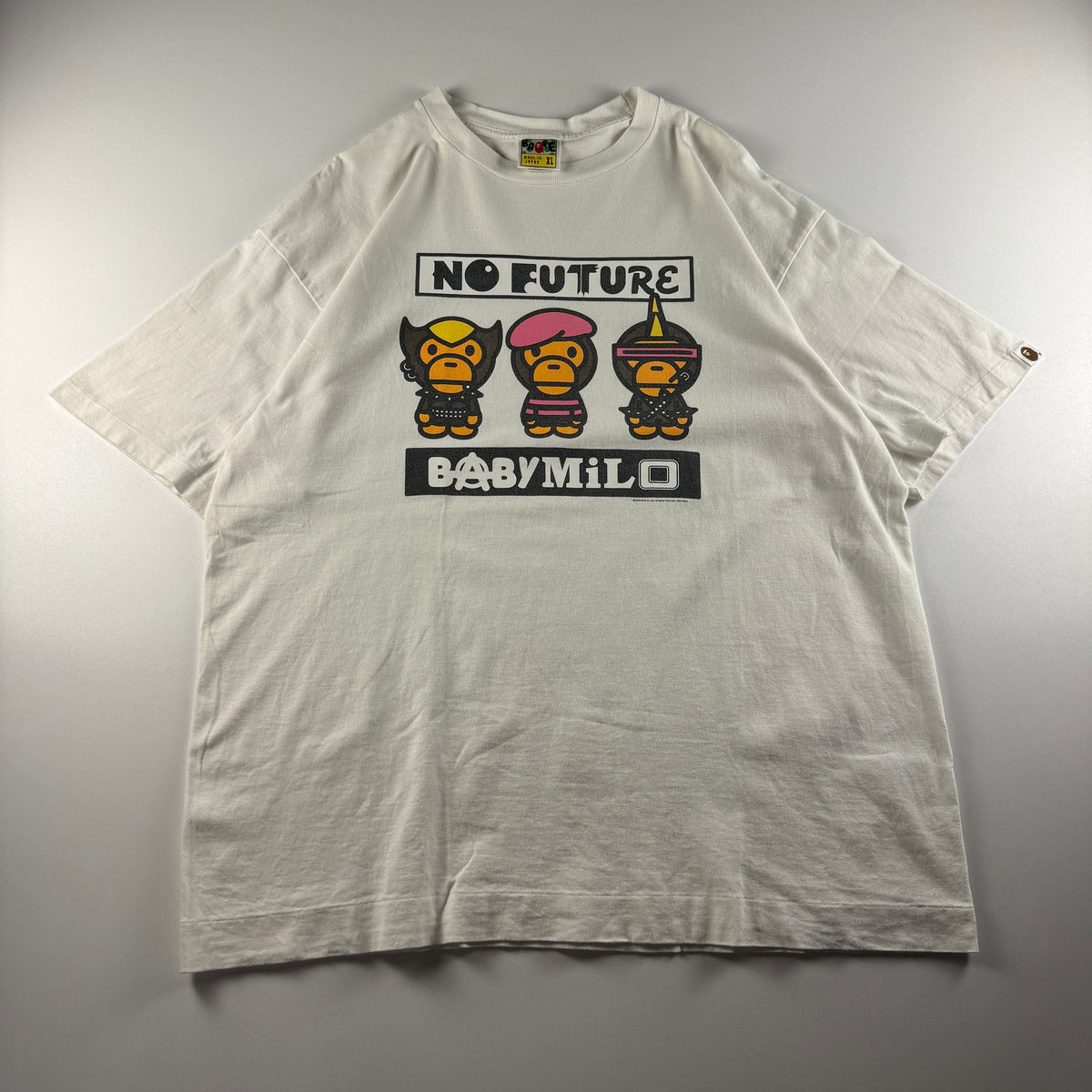 BAPE Baby Milo No Future White Tee (XL)