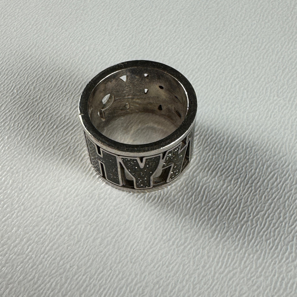 Hysteric Glamour Logo Ring Purple
